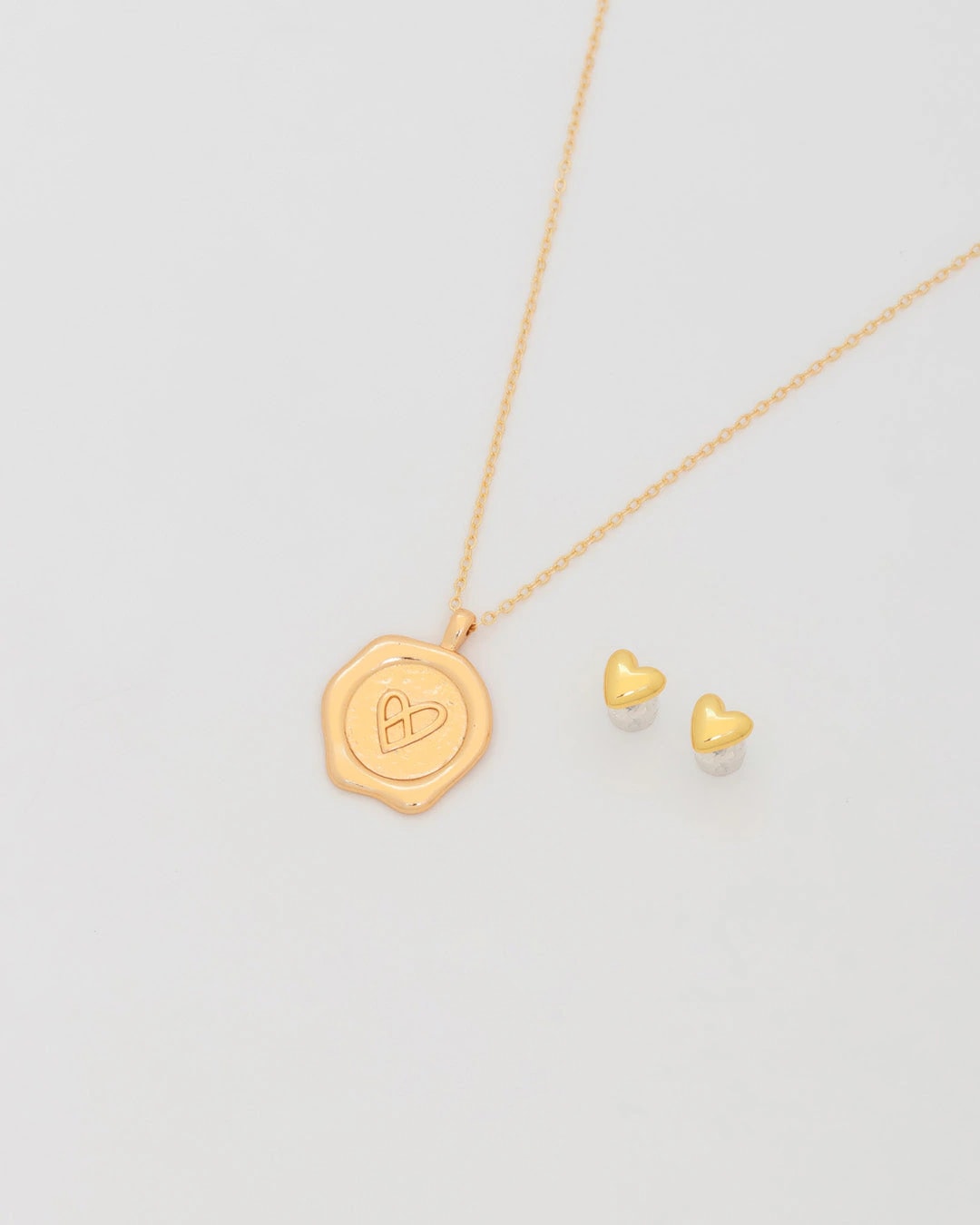 Collar Sello AVM + Aretes - imagen 1