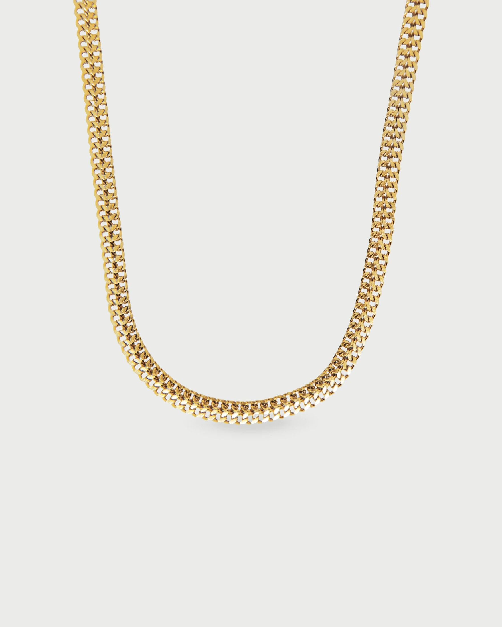 Collar Trenzado Ancho Acero Inoxidable - imagen 1