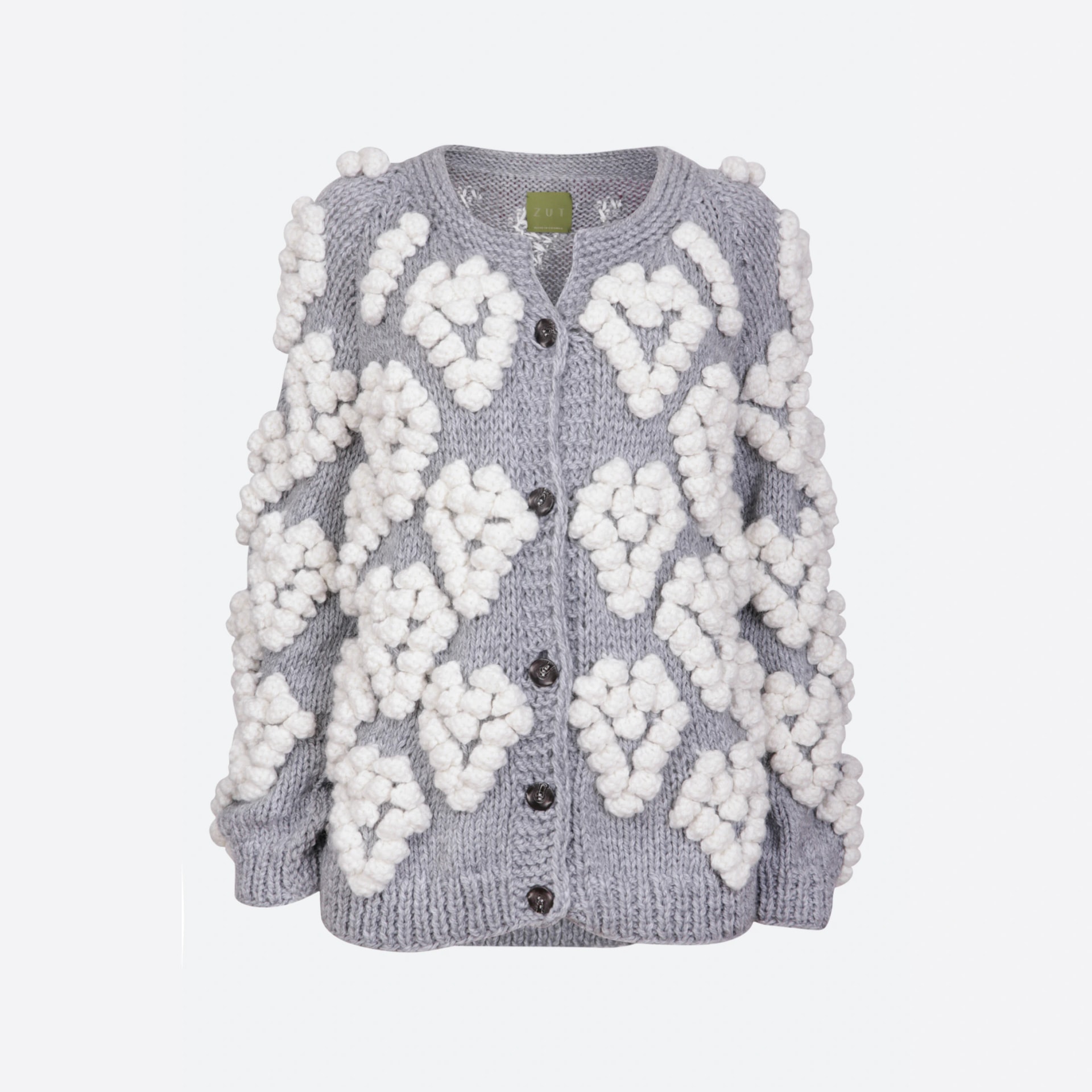 LUISA KNITTED SWEATER WITH HEARTS - imagen 1
