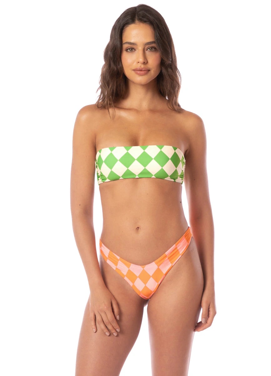 Maaji Diamond Sour Bryn Strapless Bandeau Bikini Top - imagen 1