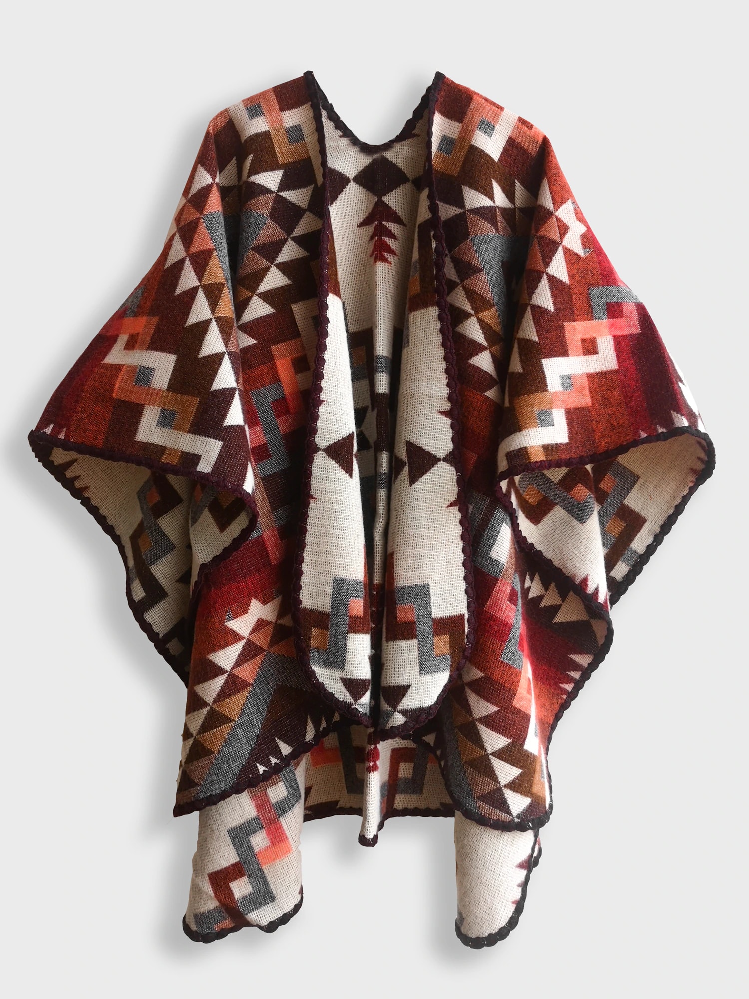 Poncho Étnico,  Rojo - imagen 1