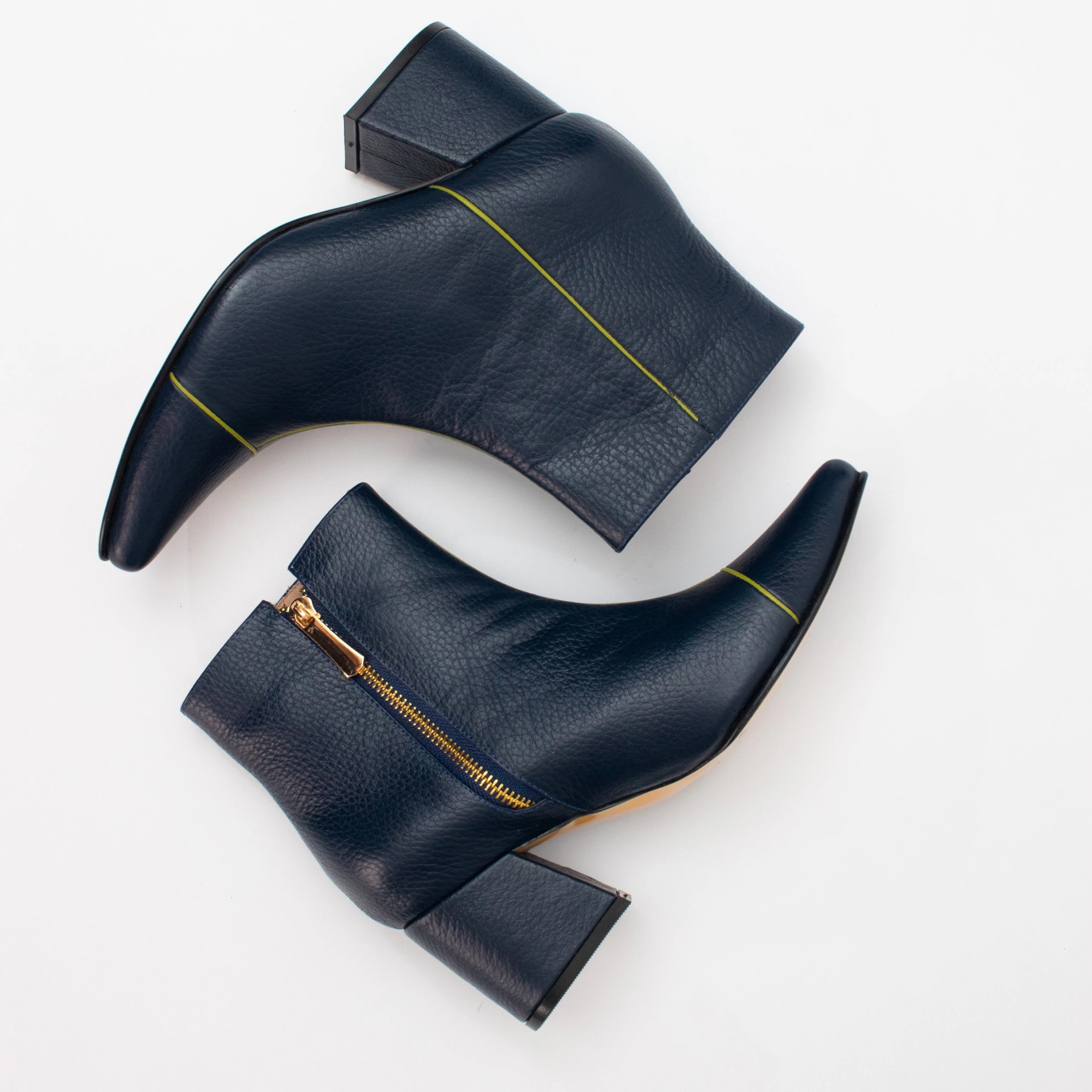 ANKLE boots - Navy blue x pistachio - imagen 1