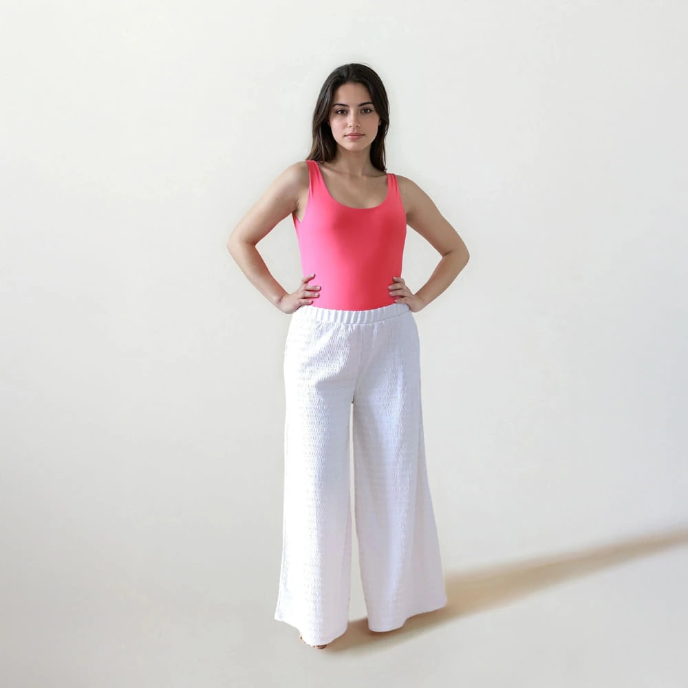 Pantalón Pareo con Textura Avena - imagen 1