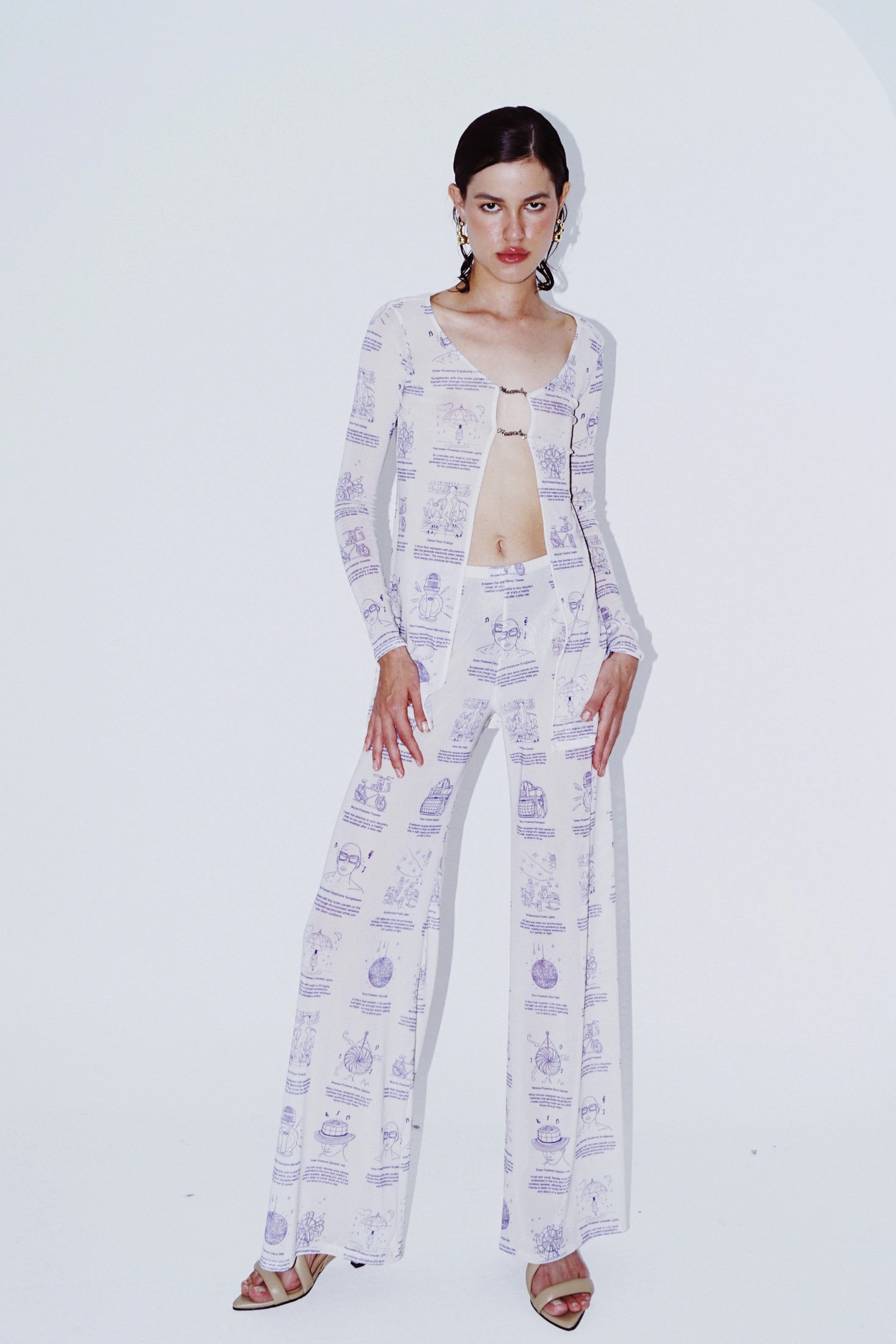 'Patents' Mesh Blouse - imagen 1