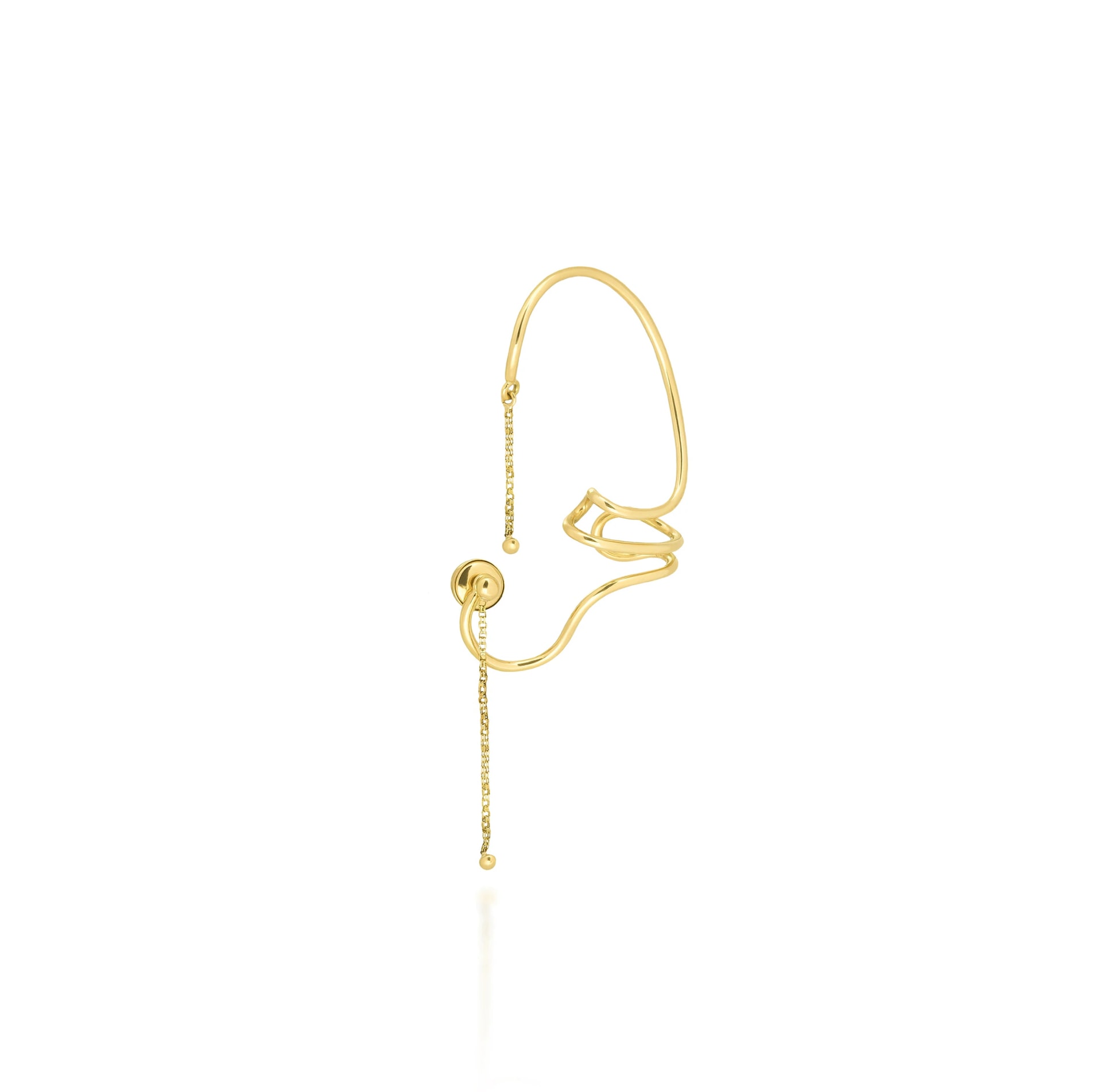 Ear cuff Cadenas de Oro - imagen 1