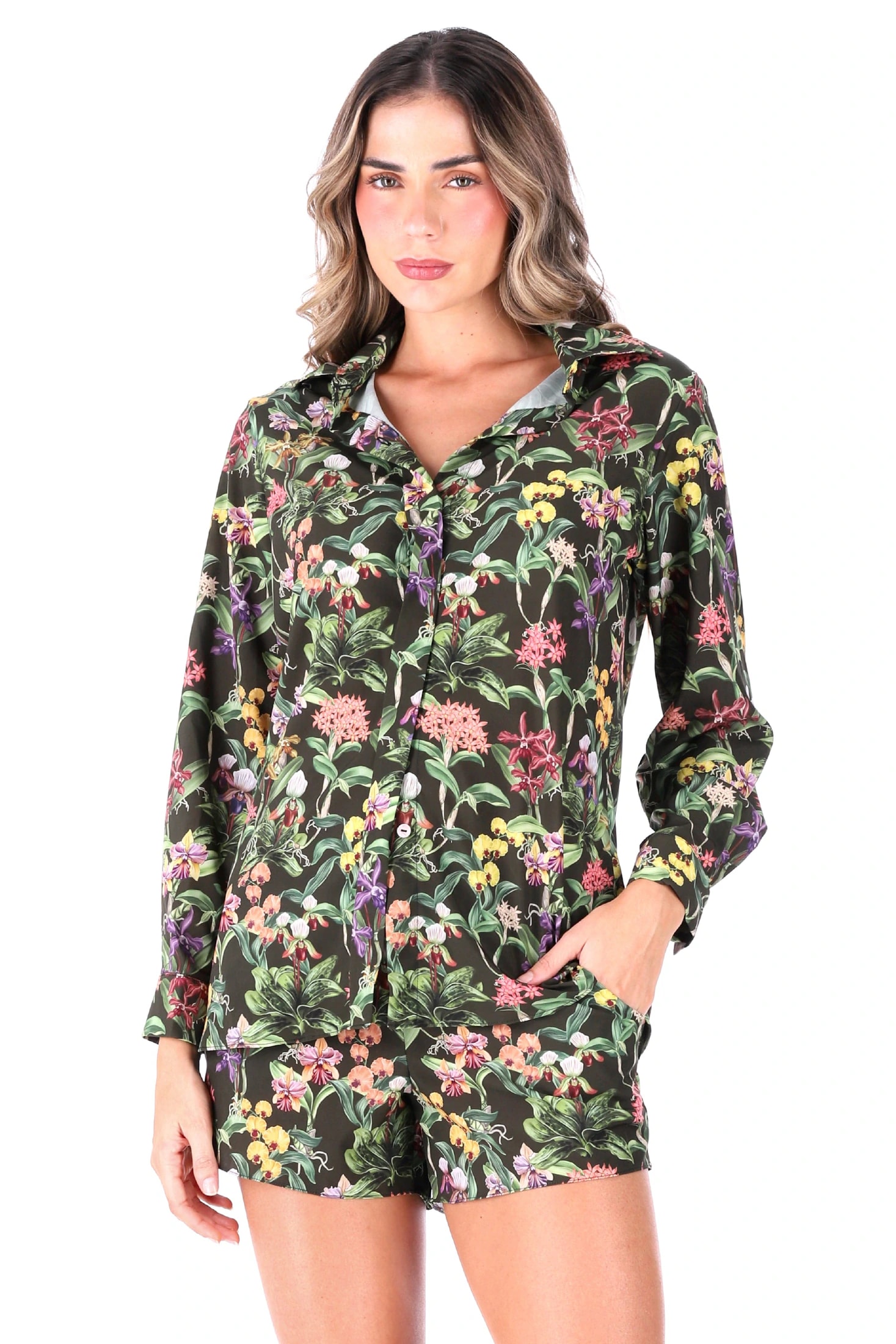 PIJAMA SHORT ELLIPSE ESTAMPADO - imagen 1