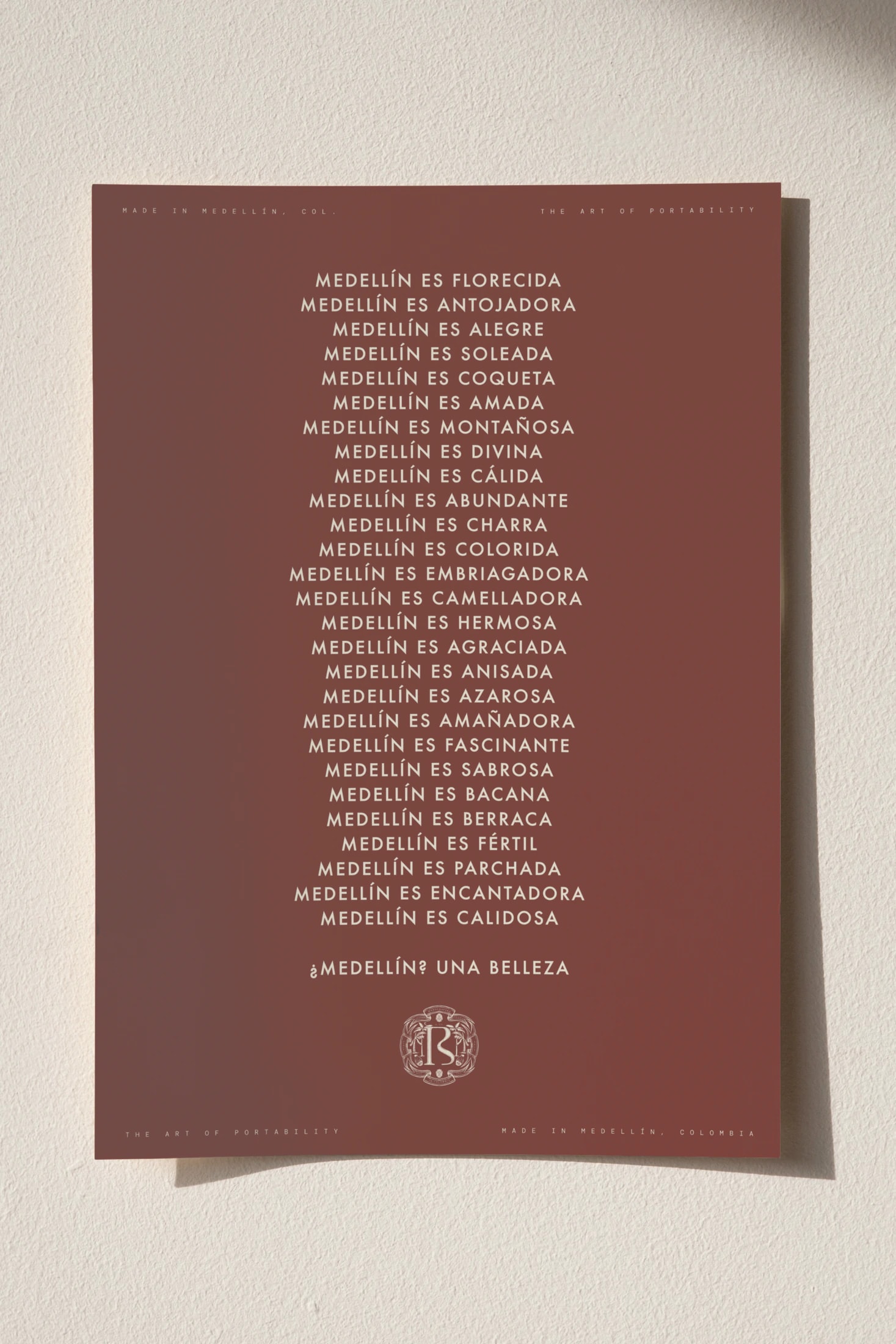 POSTER  50x70 -  MEDELLÍN ES... - imagen 1