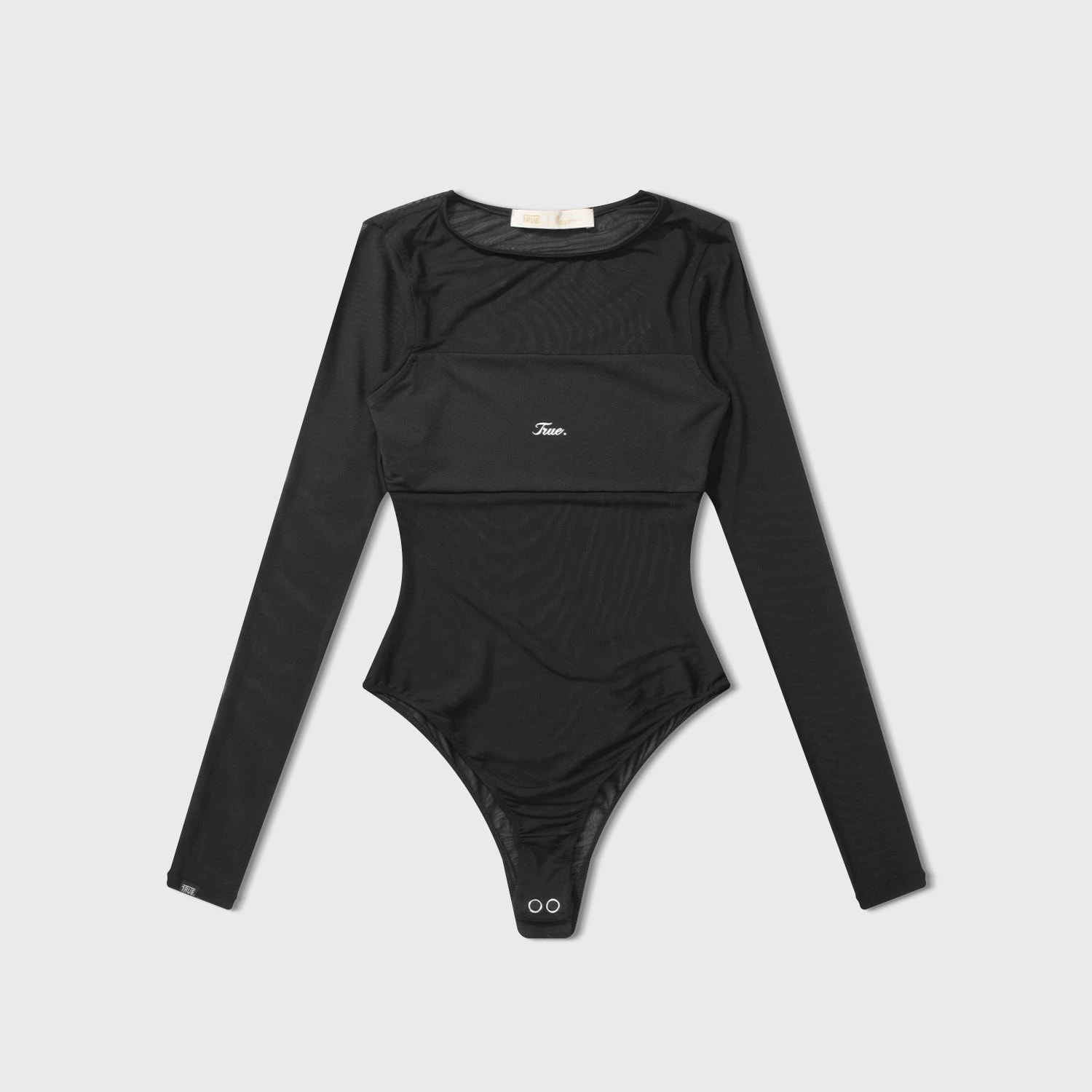 Bandeau Mesh Bodysuit - Black - imagen 1