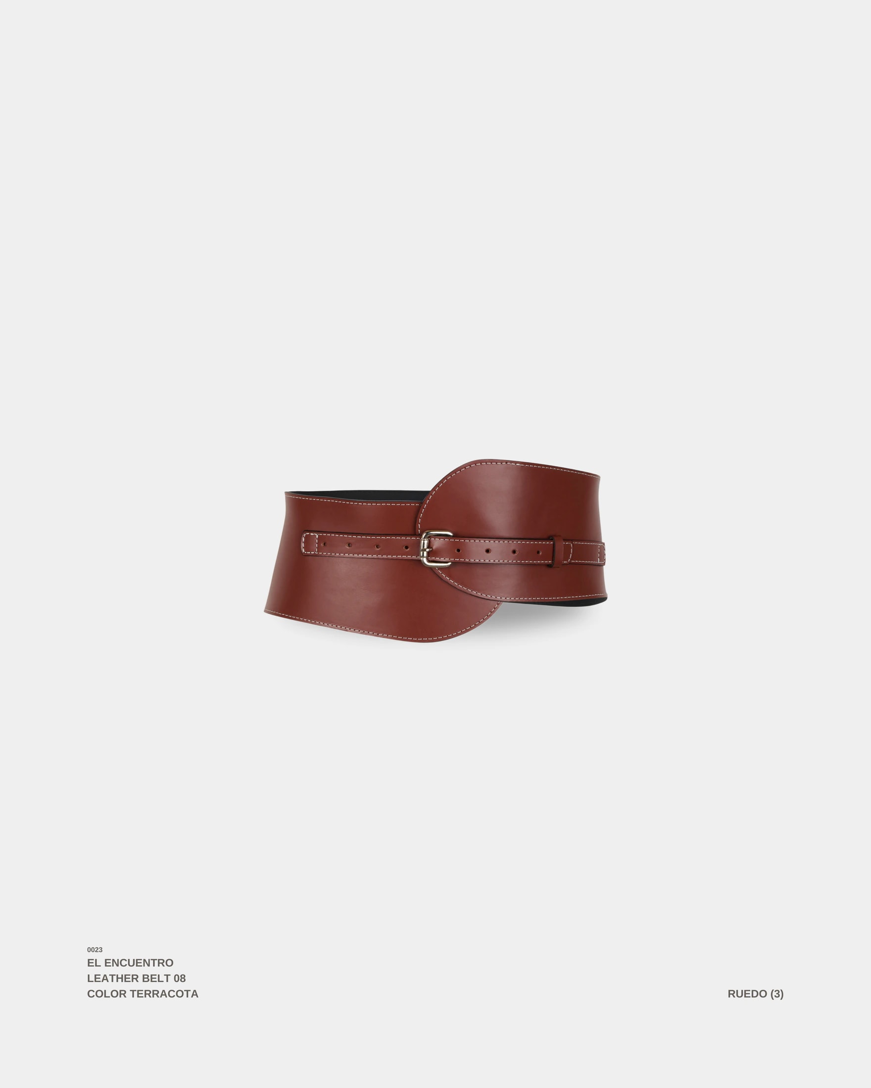 "EL ENCUENTRO" BELT TERRACOTA - imagen 1