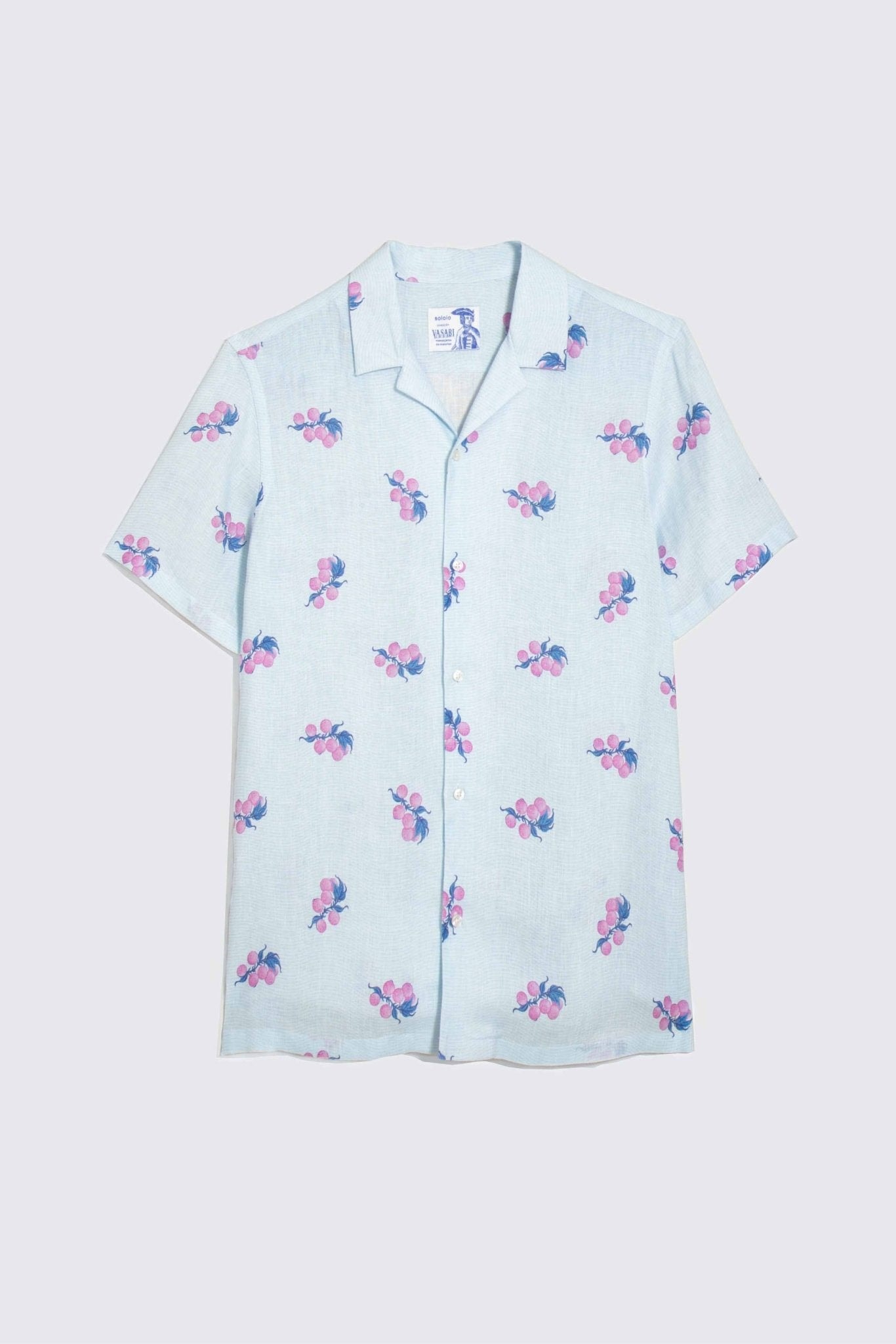 Men's linen shirt pink arezzo - imagen 1