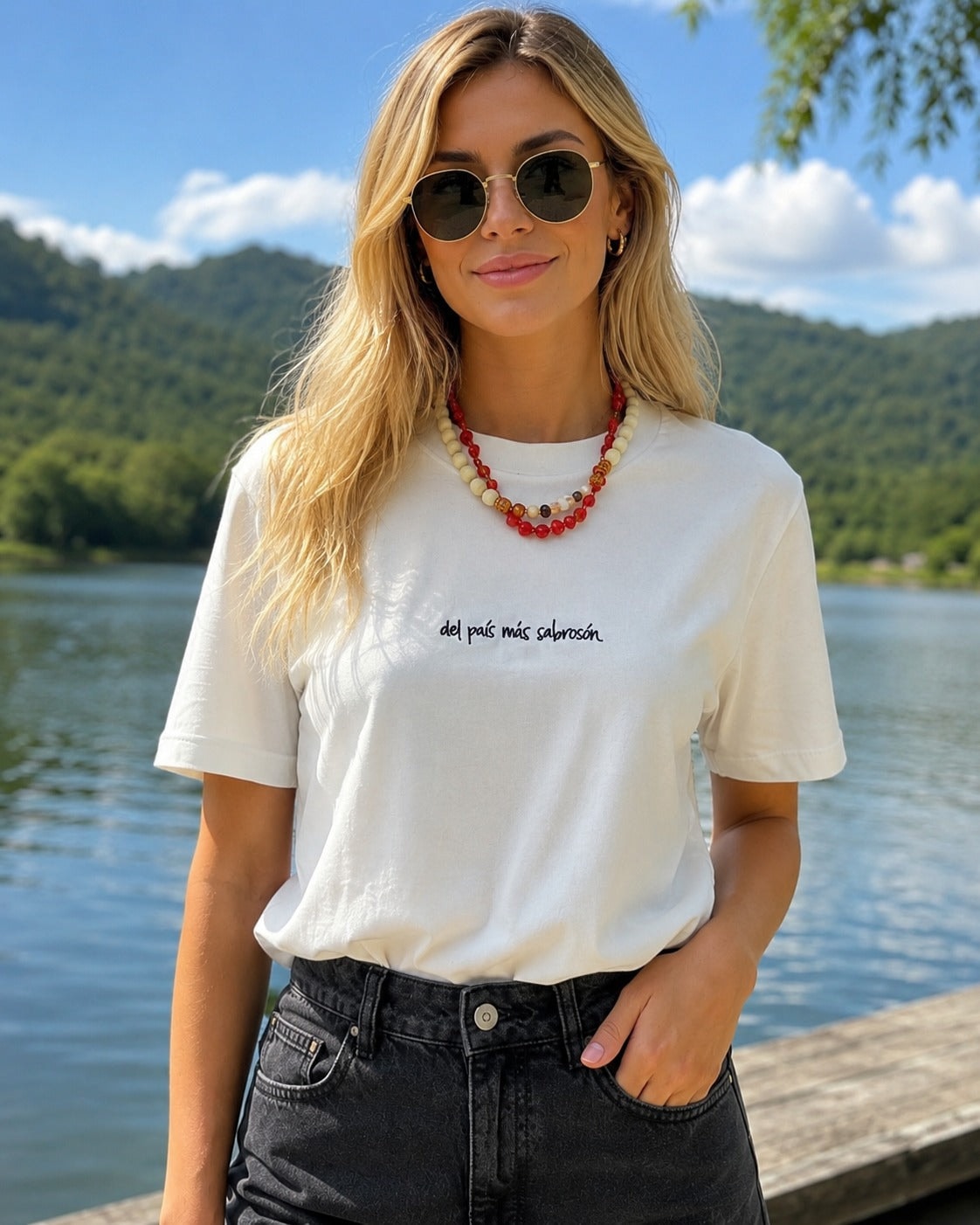 Camisa Del Pais Mas Sabroson Blanca - imagen 1