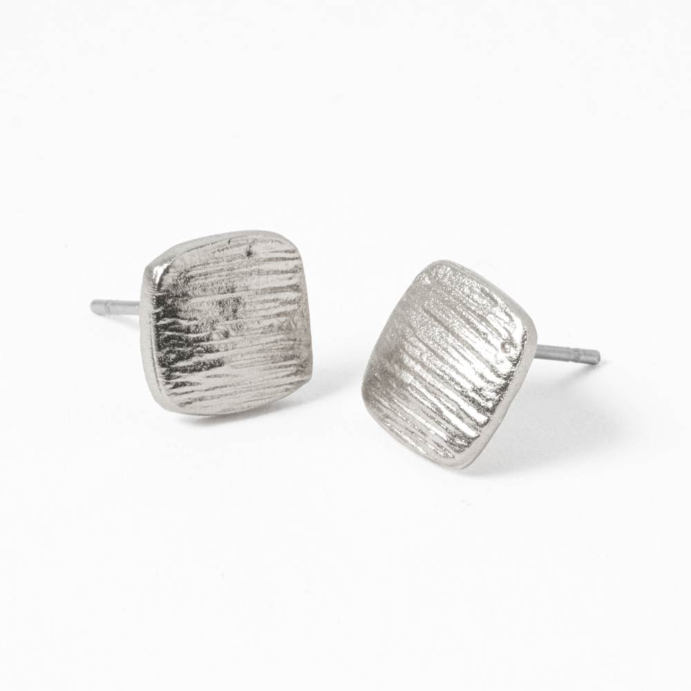 Aretes Topo Destello Firme Plateado - imagen 1