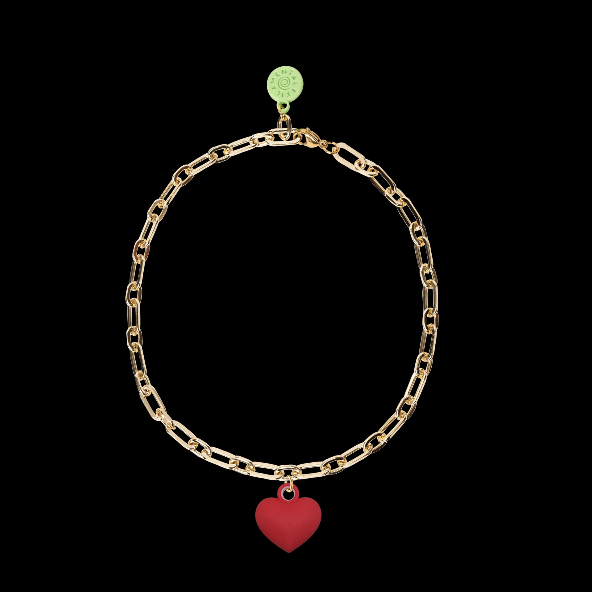 COLLAR CON CADENA DORADA Y RELICARIO - imagen 1