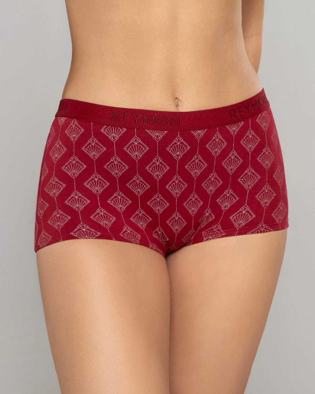 Boxer Femenino Tiro Alto en Algodón Estampado Ref. 8017 - imagen 1