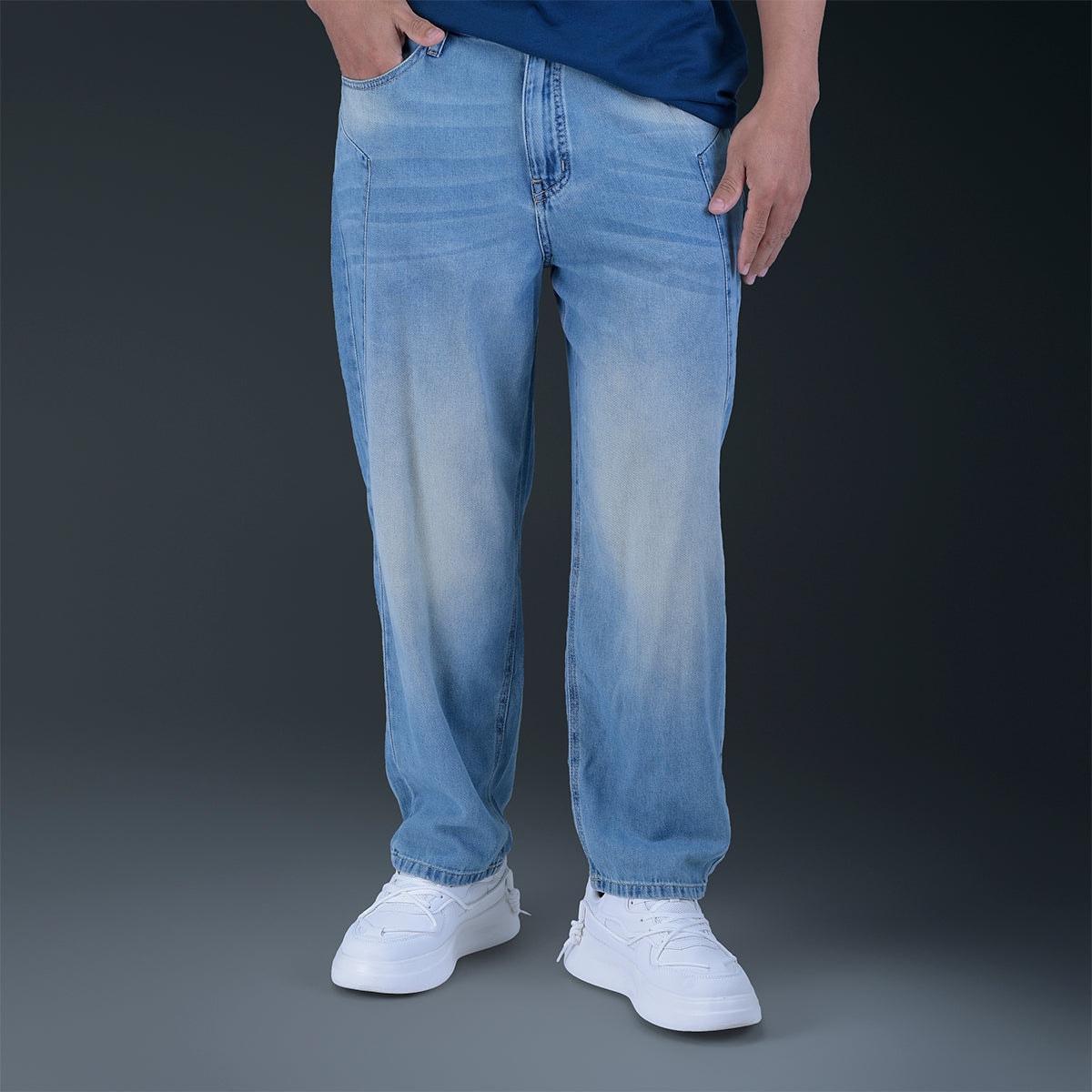 Jeans Azul Regular Baggy - imagen 1