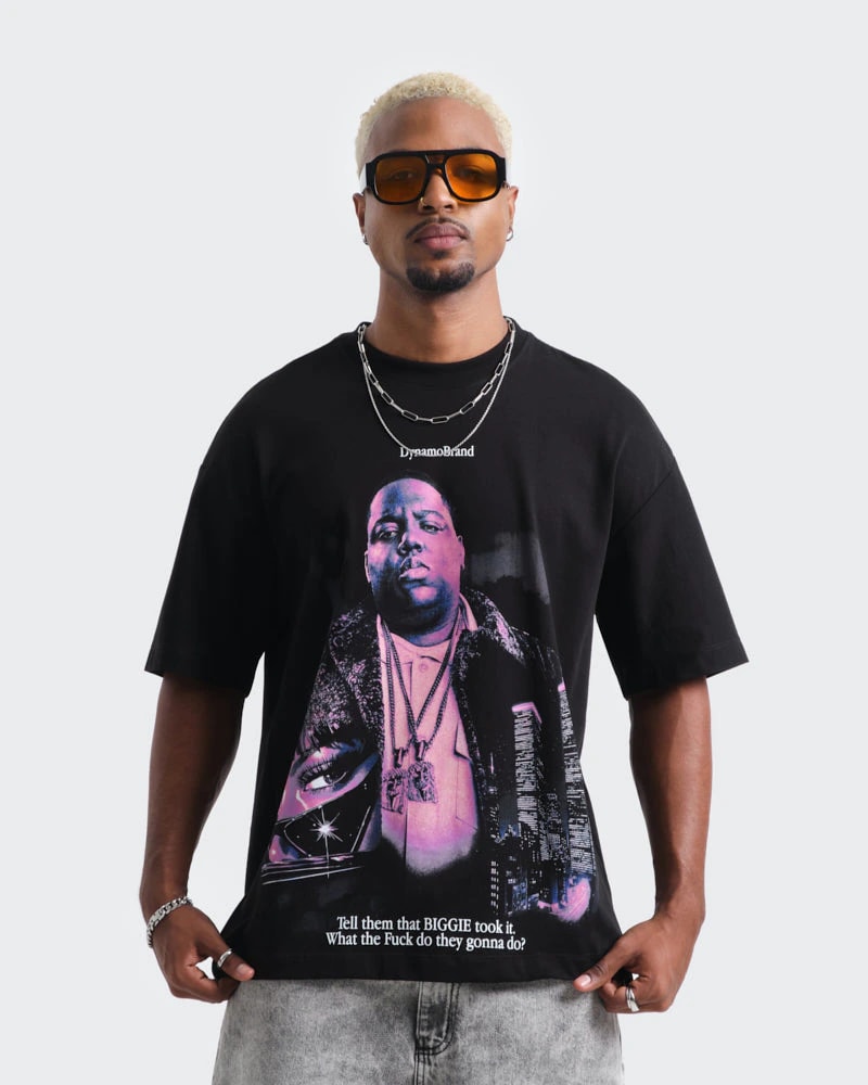 Camiseta Negra Oversize Legends - imagen 1
