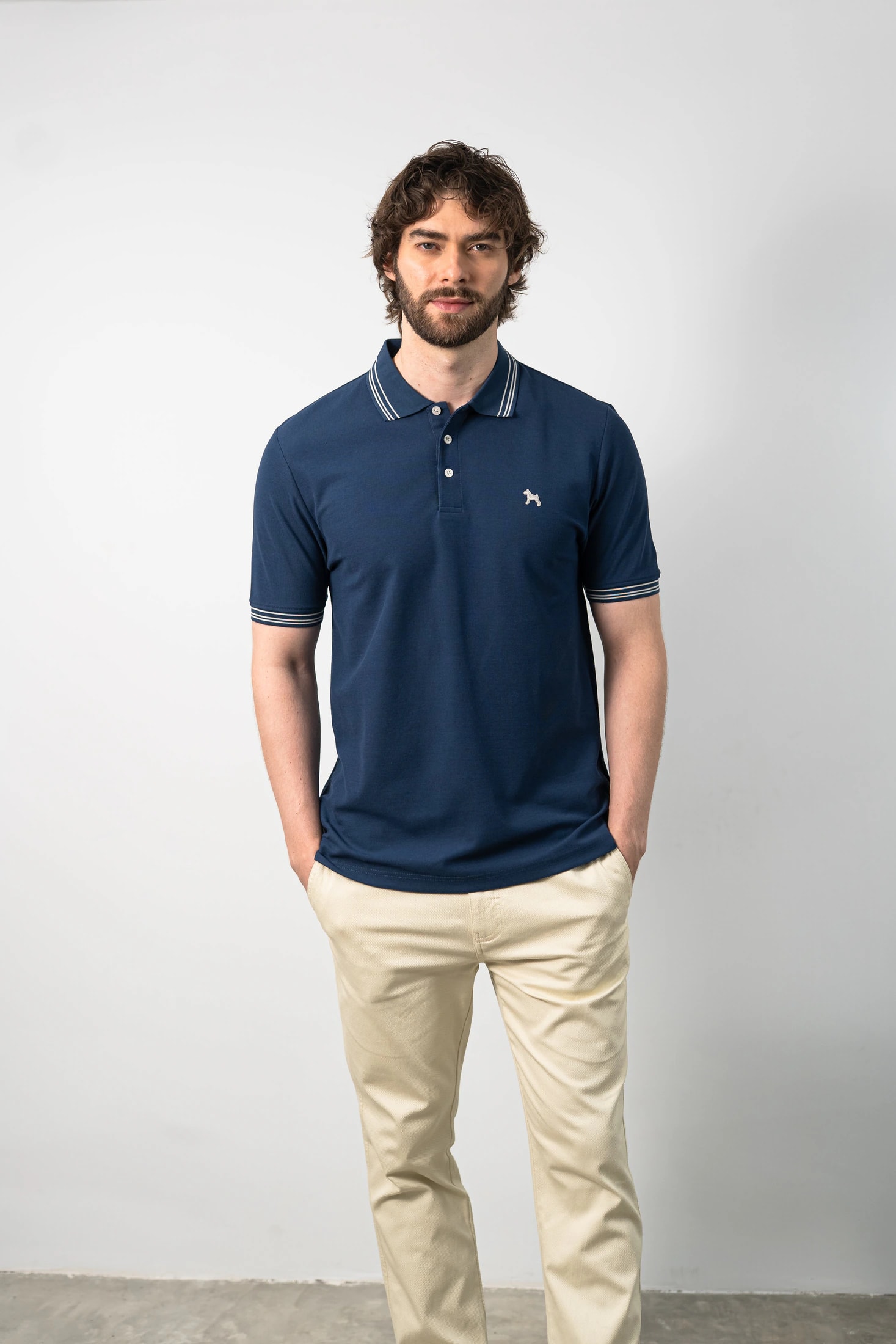Polo Básica Azul - imagen 1