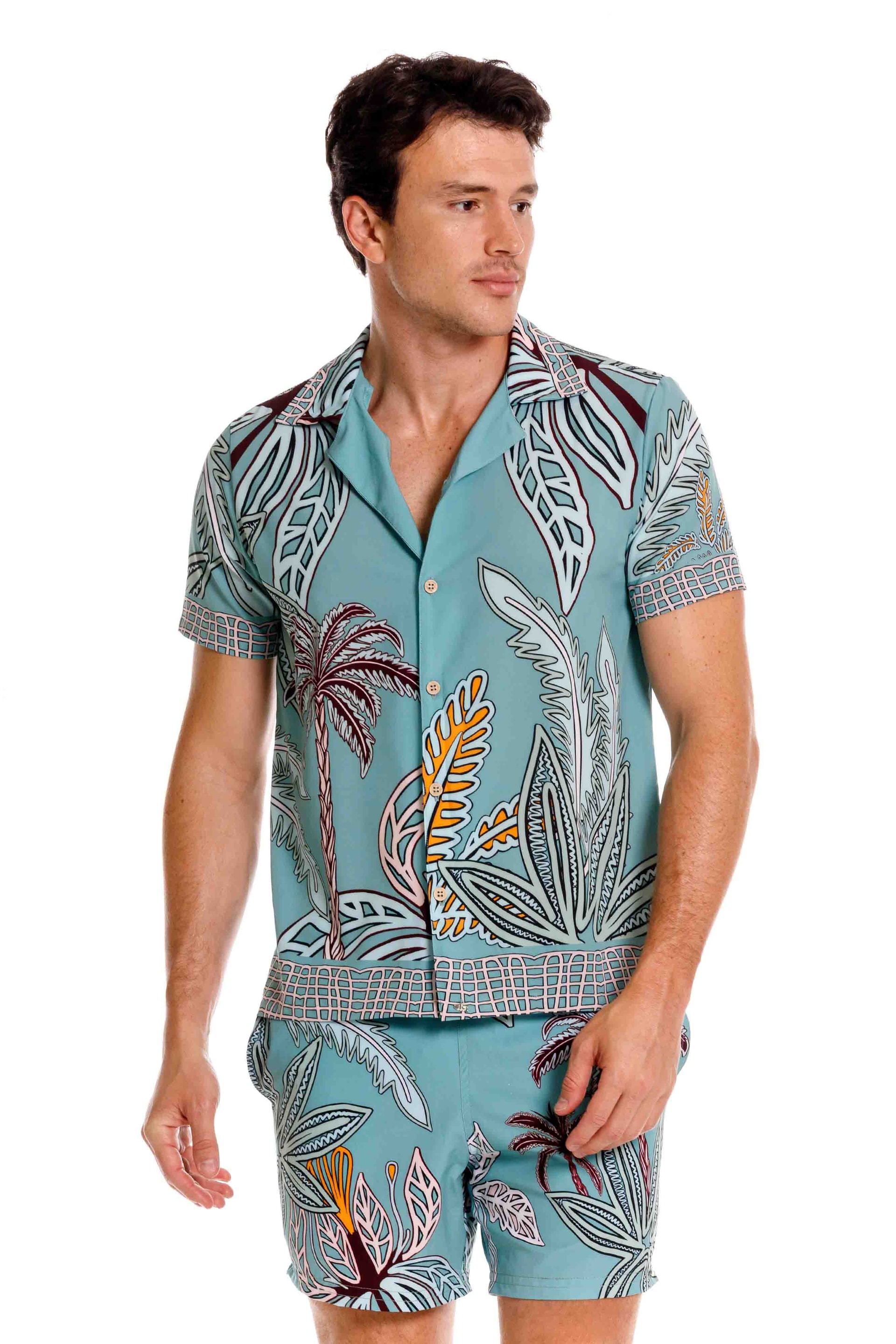 Camisa Playera Maxipalms Verde - imagen 1