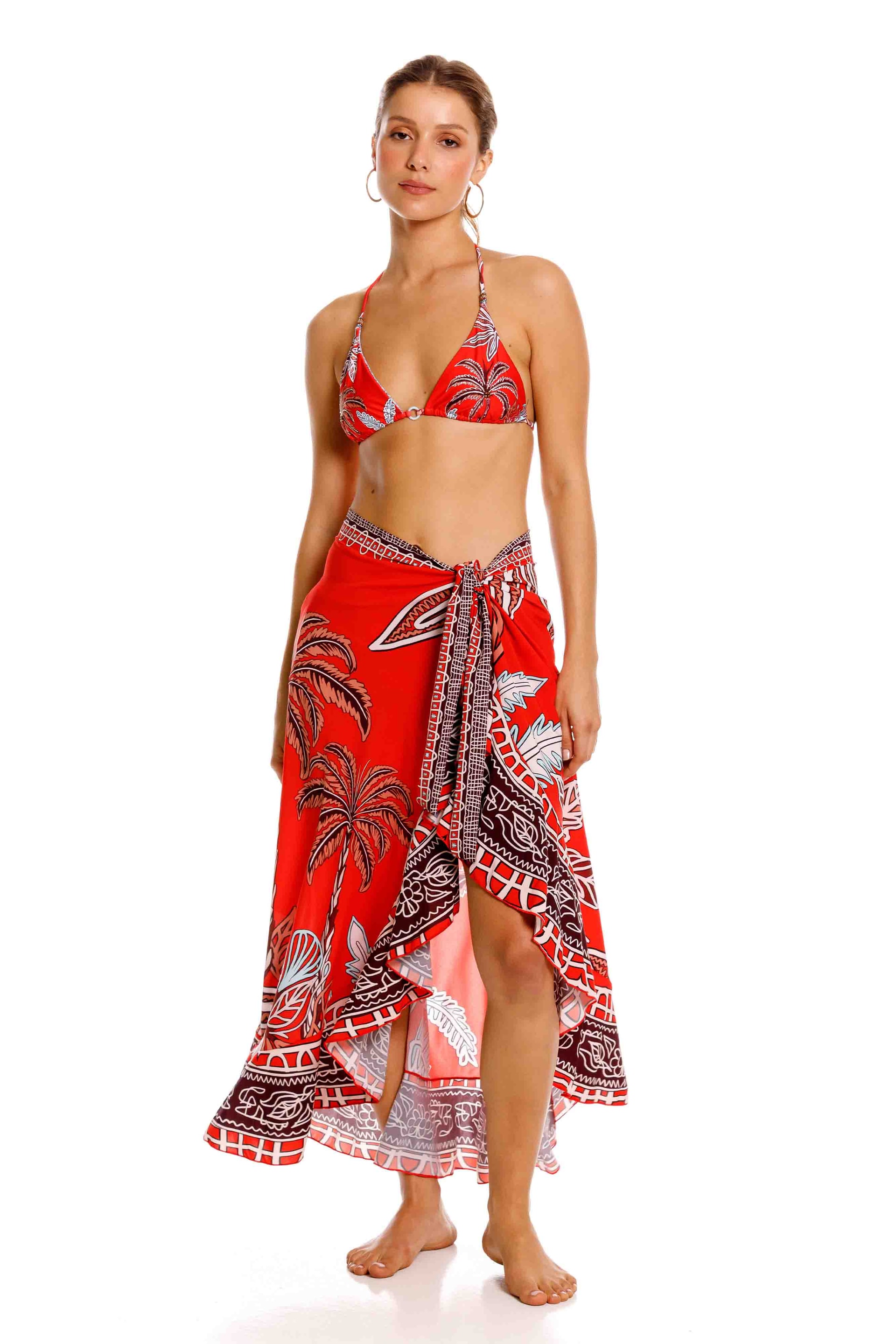Falda Bolero Maxipalms Rojo - imagen 1