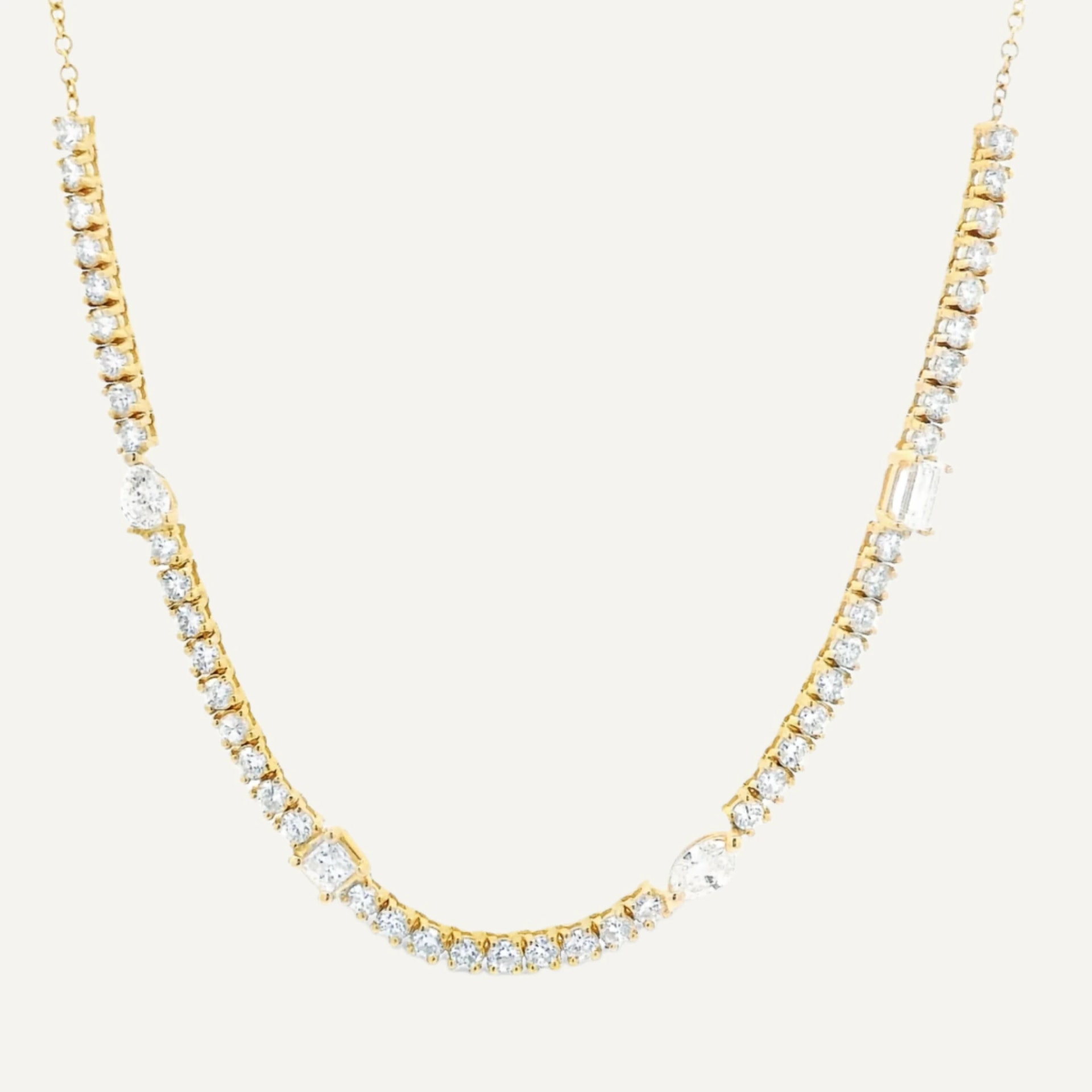 Cadena Tennis fancy 14k - imagen 1