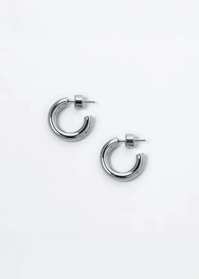 Poly Hoops Plateado - imagen 1