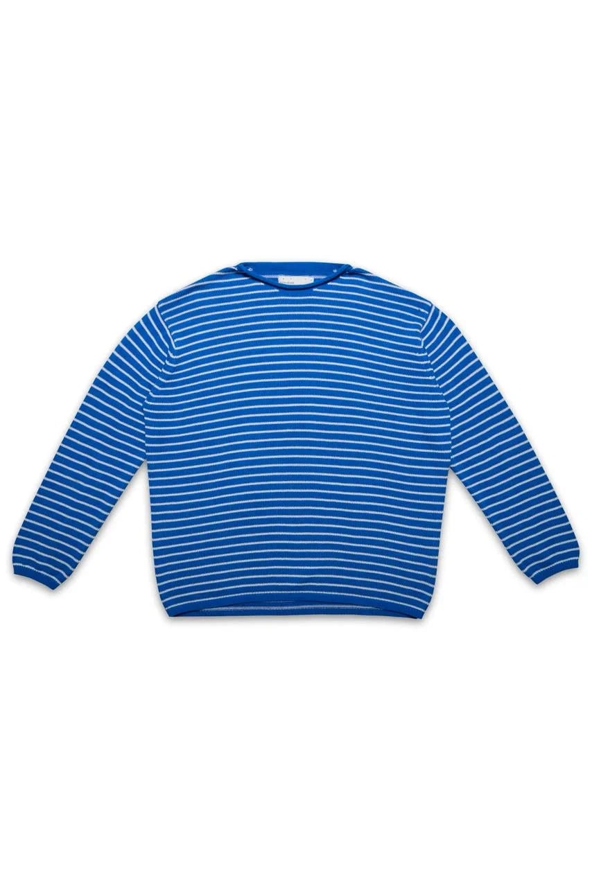 BLUE STRIPED SWEATER - imagen 1