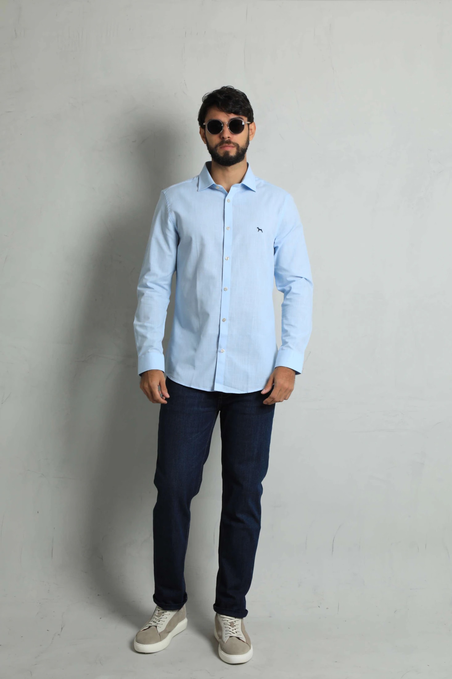 Camisa Manga Larga Baby Blue - imagen 1