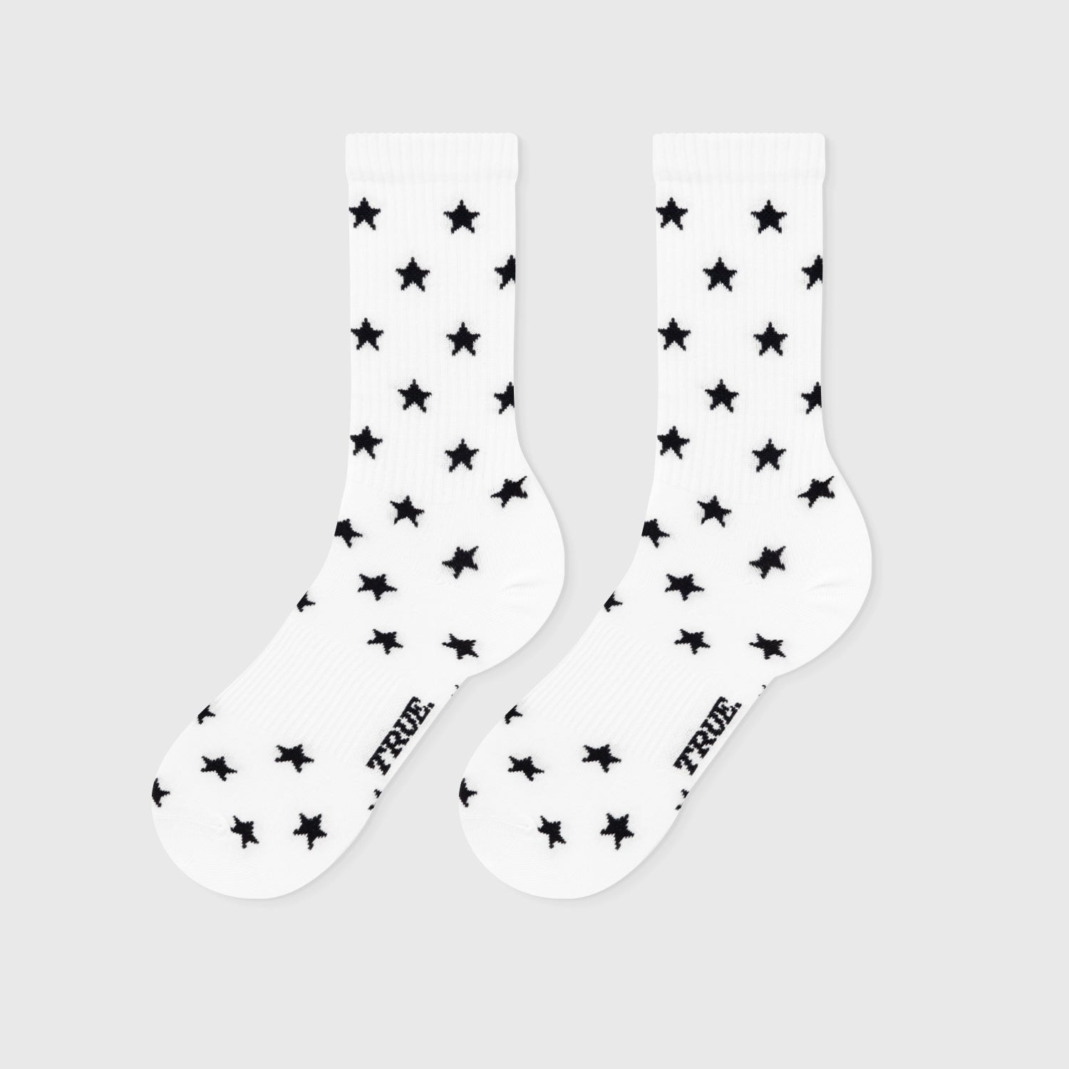 Black Stars Socks - White - imagen 1