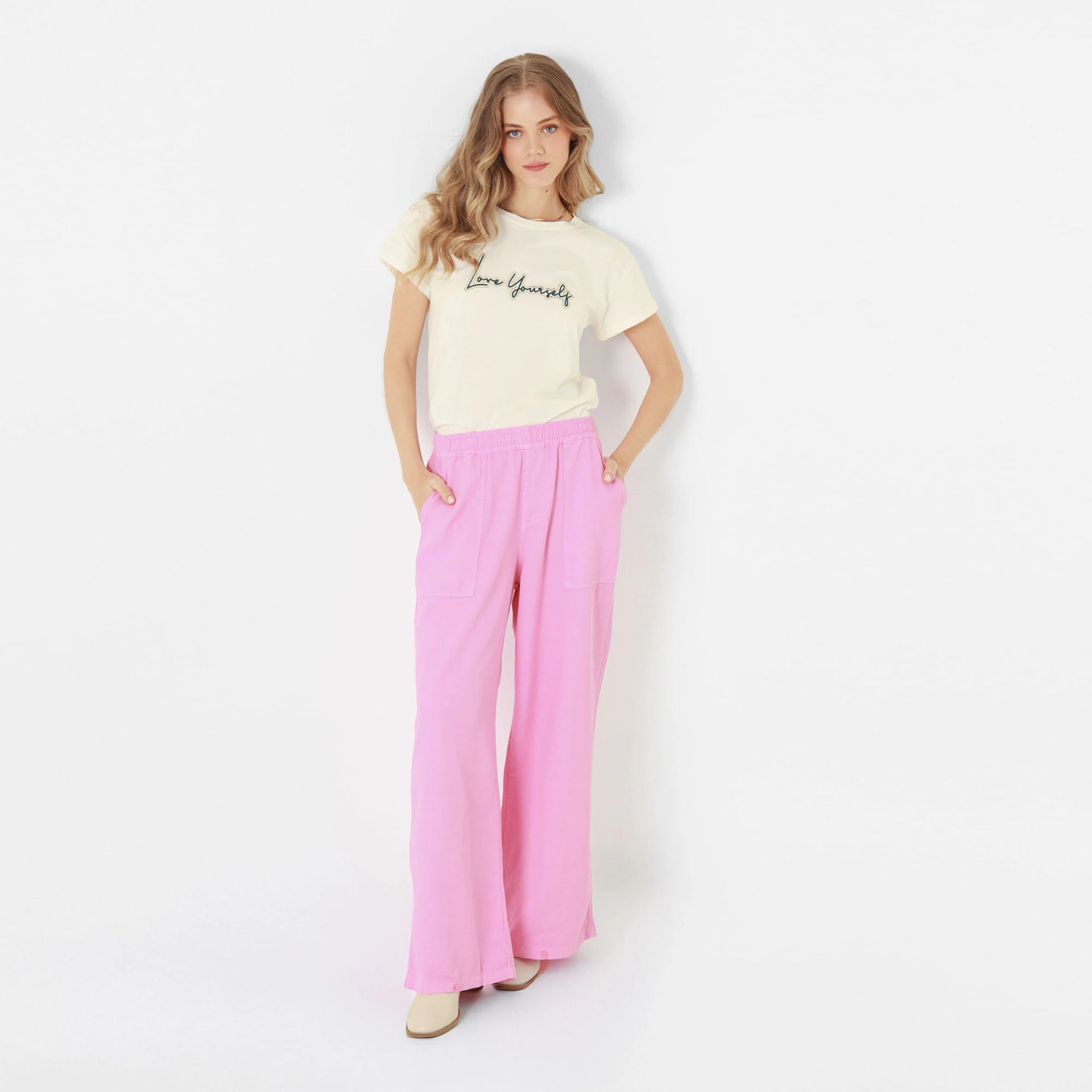 Pantalon Tiro Alto Bota Flare - imagen 1