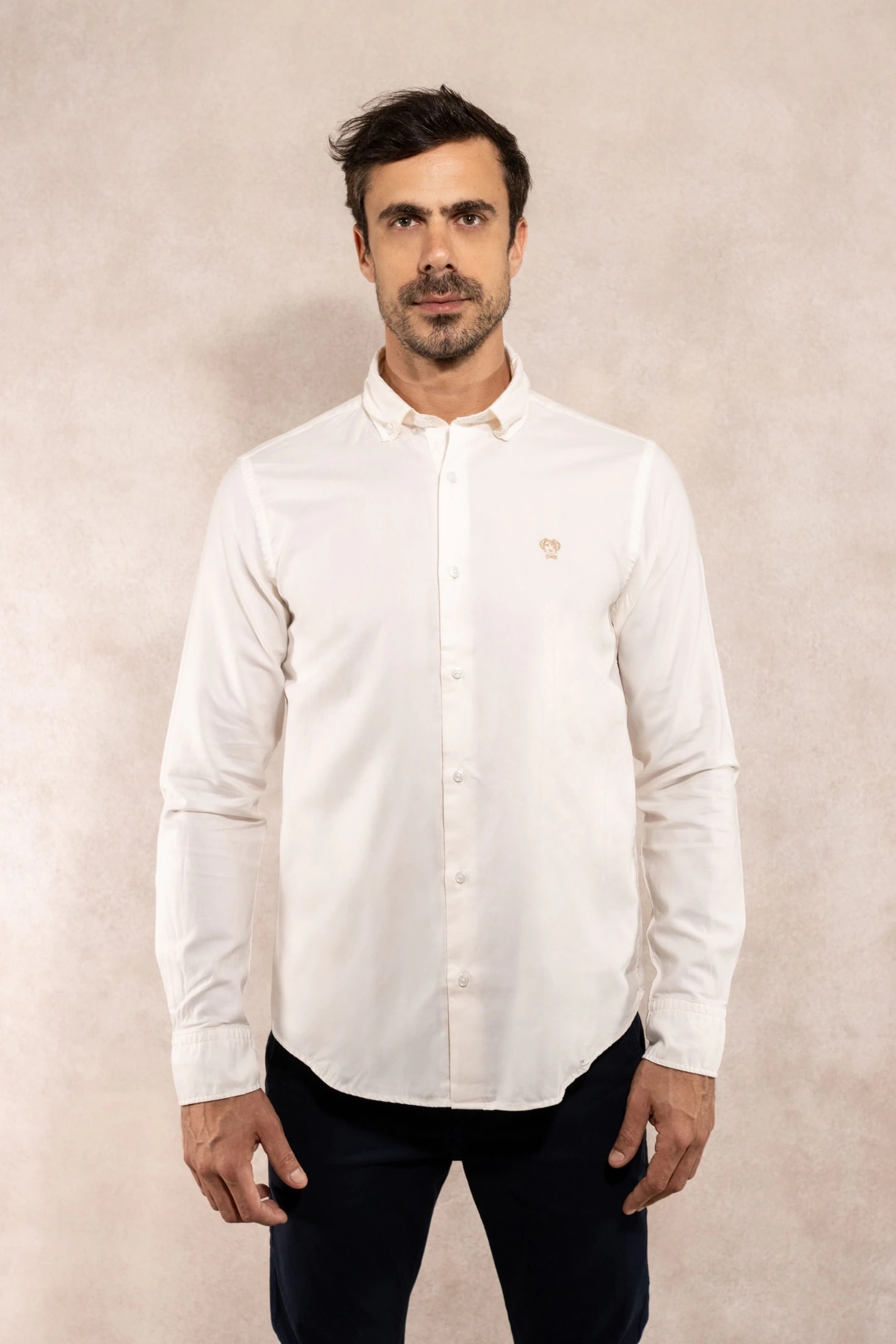 Camisa Antimanchas Oxford Ivory - Talla Regular - imagen 1