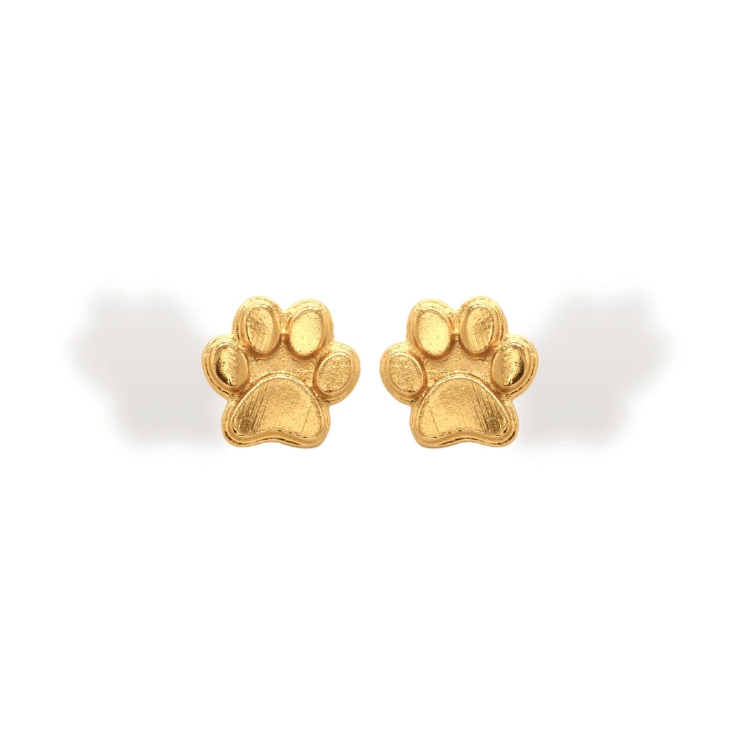 Aretes de huella de perro - imagen 1