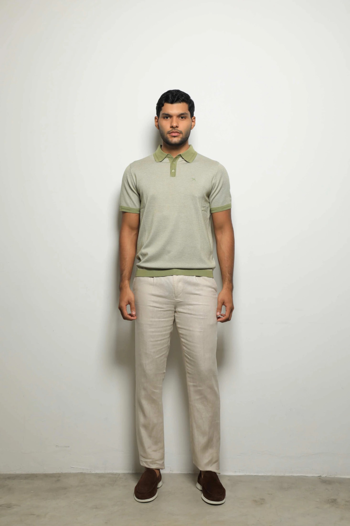 Suéter Tejido Fashion Rayas Verde - imagen 1