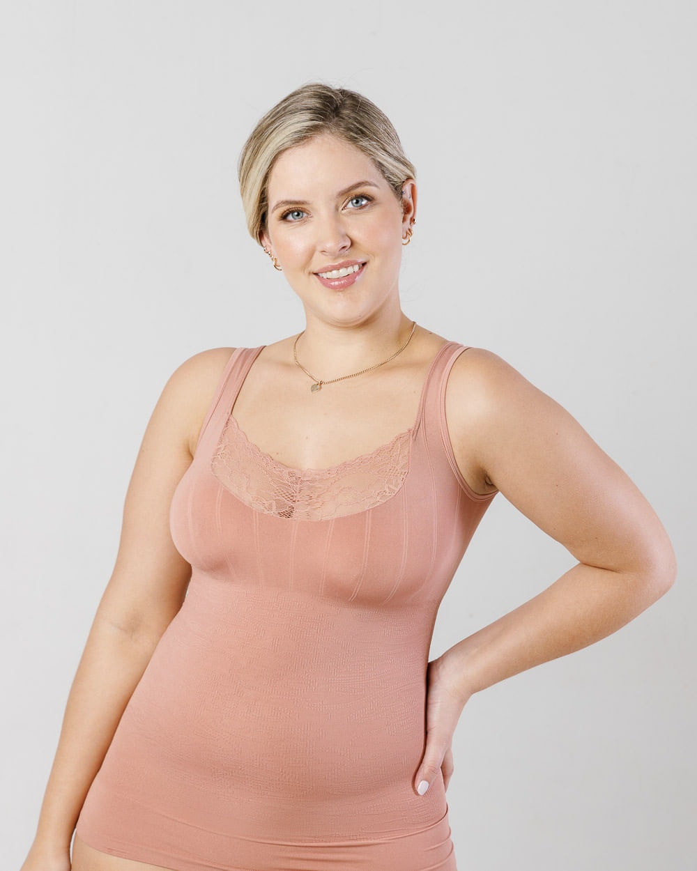 Camiseta Faja con Encaje para mujer - imagen 1