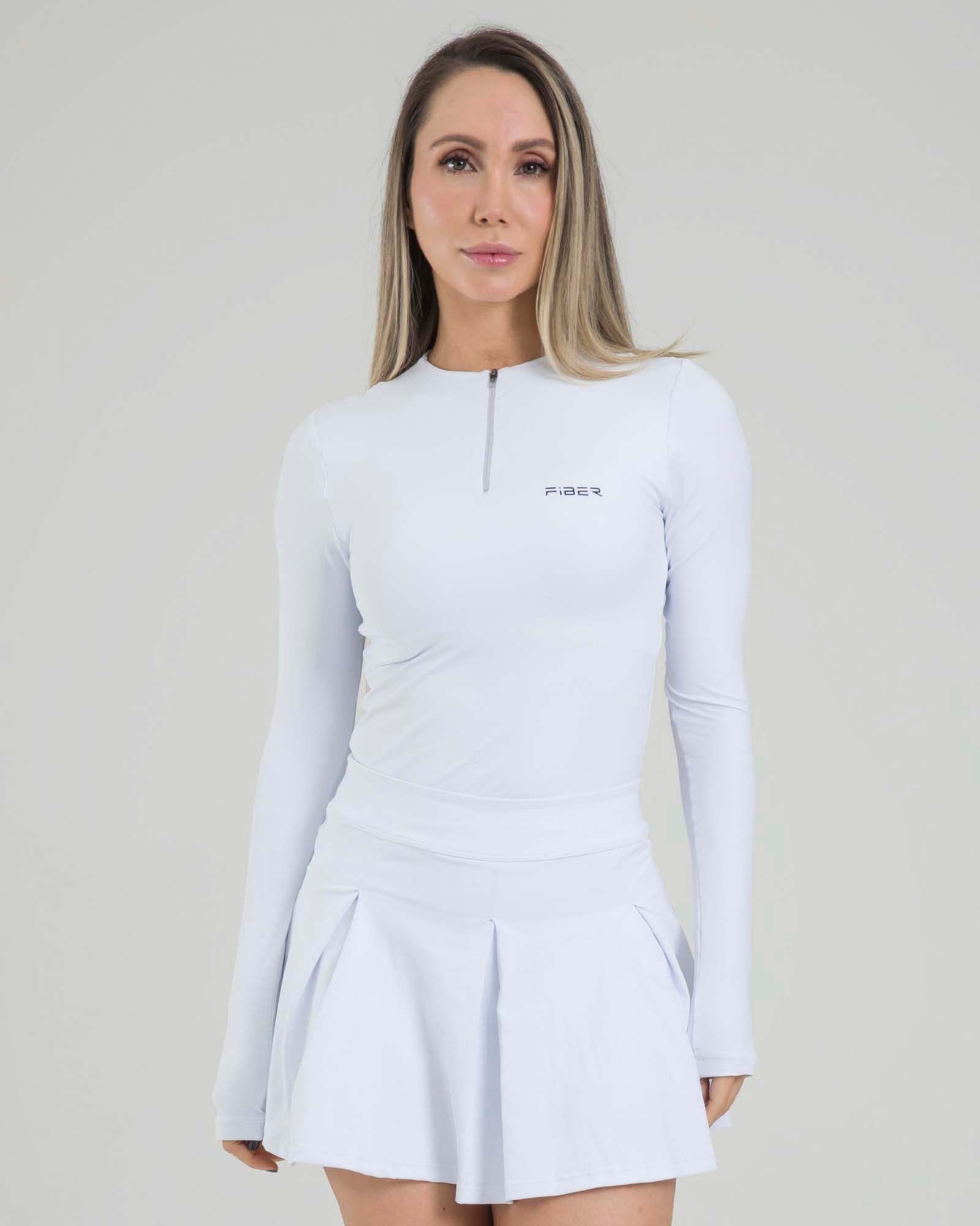 Camibuso core zip blanco lumen FIBER - imagen 1
