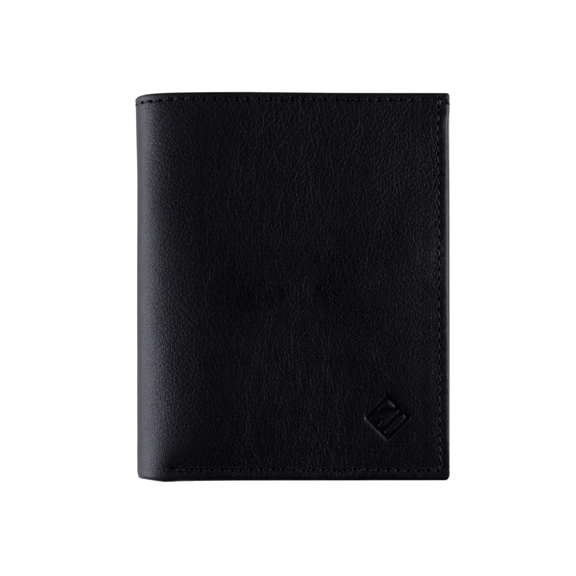 Billetera Compact Cuero (Negra-Roja) — Con Grabado de Iniciales - imagen 1