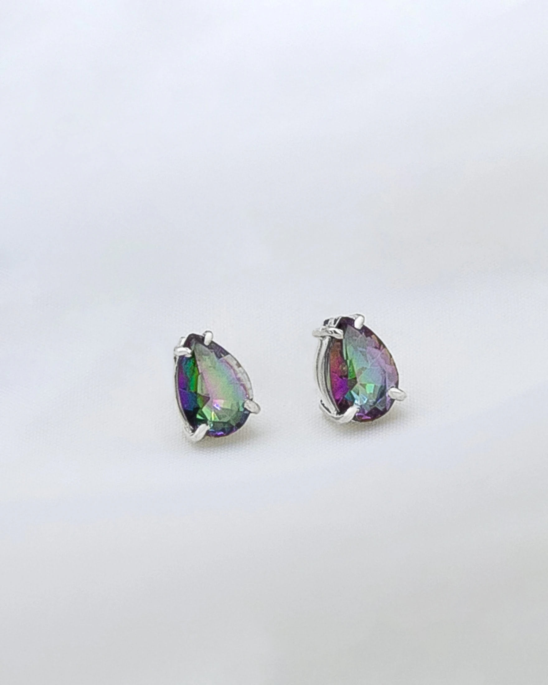 Aretes Topacio Místico Gotas - imagen 1
