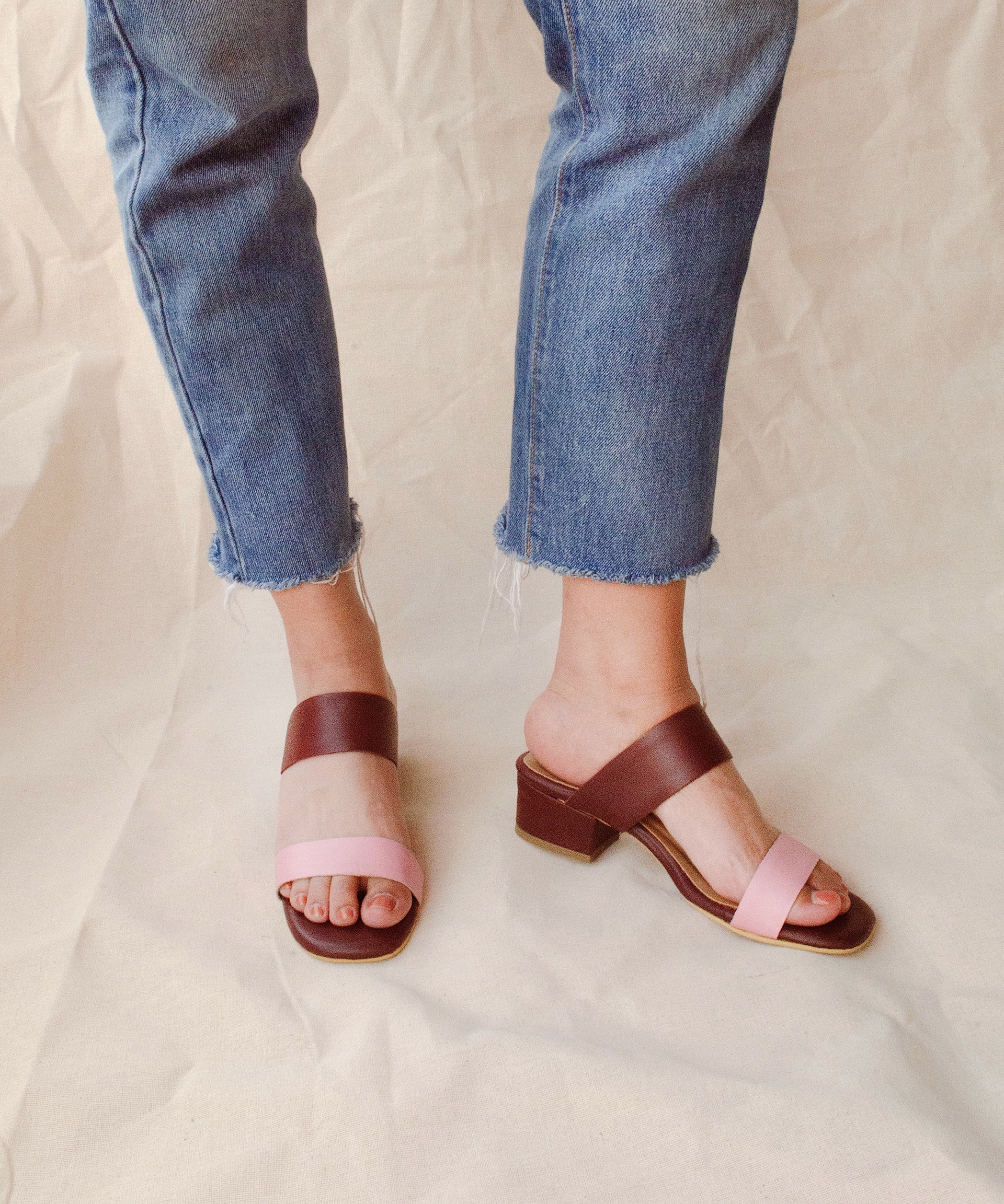 Double-Band Sandal | Vino Rosado - imagen 1