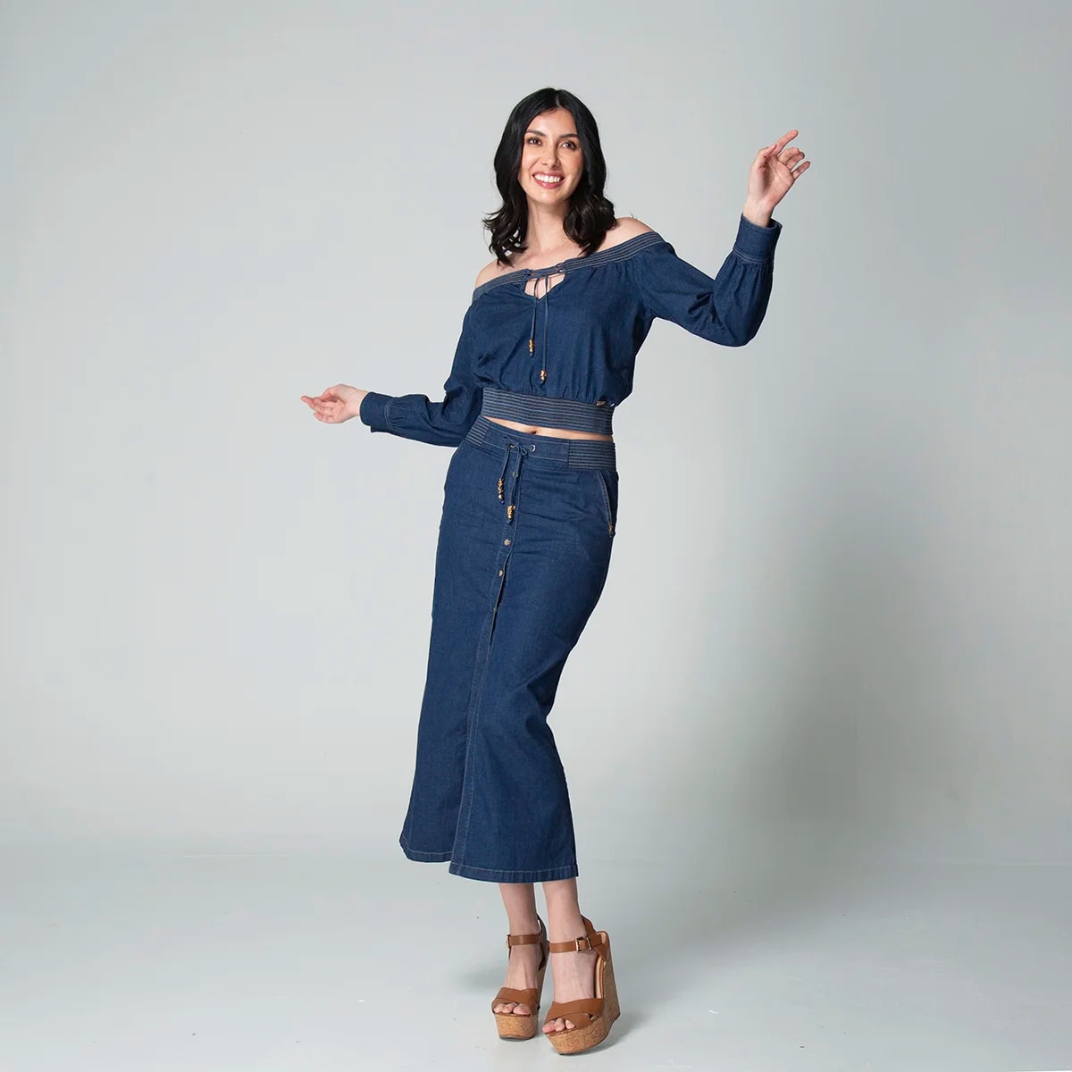 Falda Denim Slim Jari - imagen 1