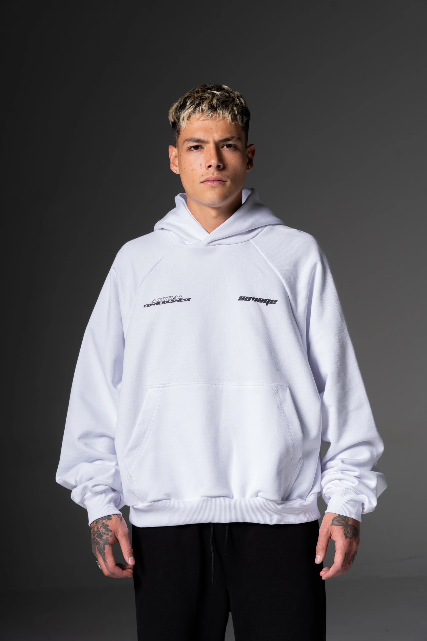 Hoodie Boxy Astral Pedrería  400 gramos - imagen 1