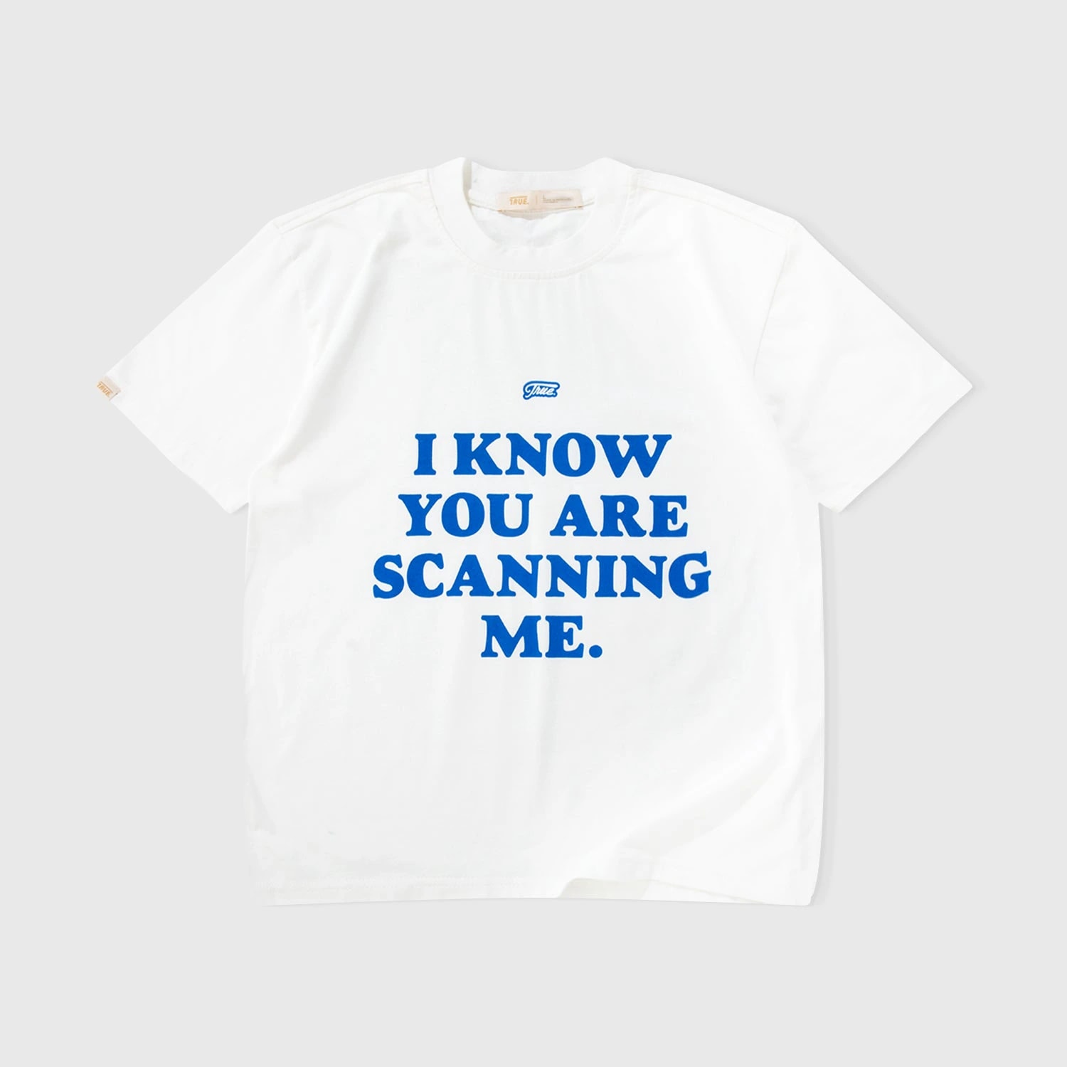 Scanning Cropped Tee - Cream - imagen 1
