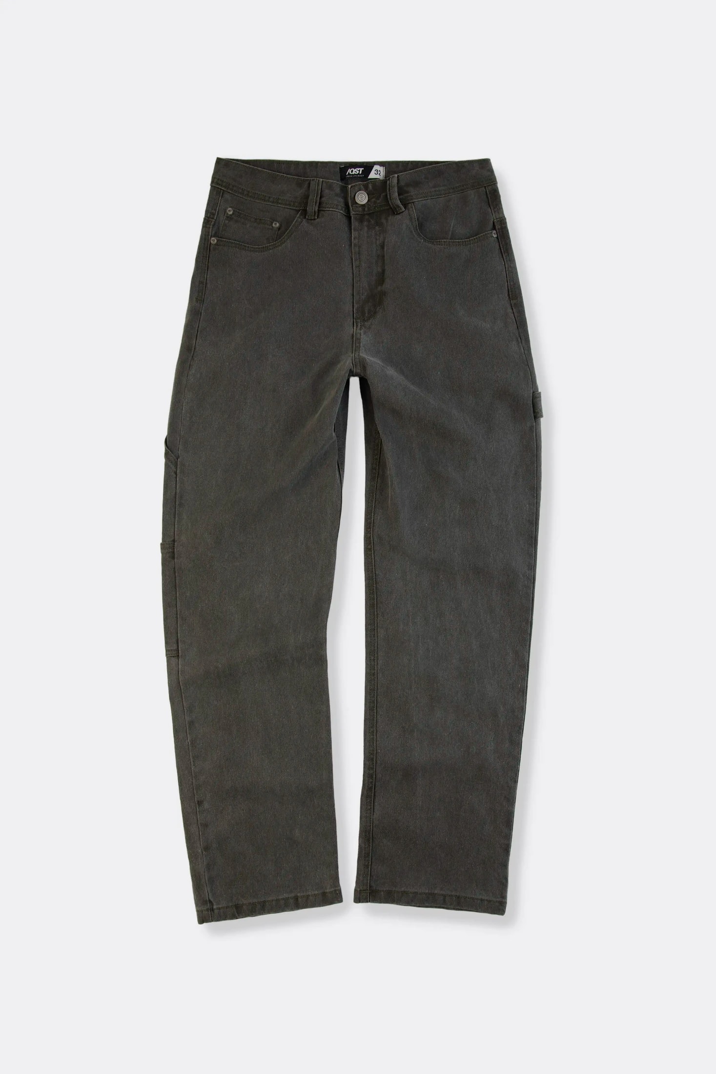 PANTALON CARGO COLOR VERDE MILITAR - imagen 1