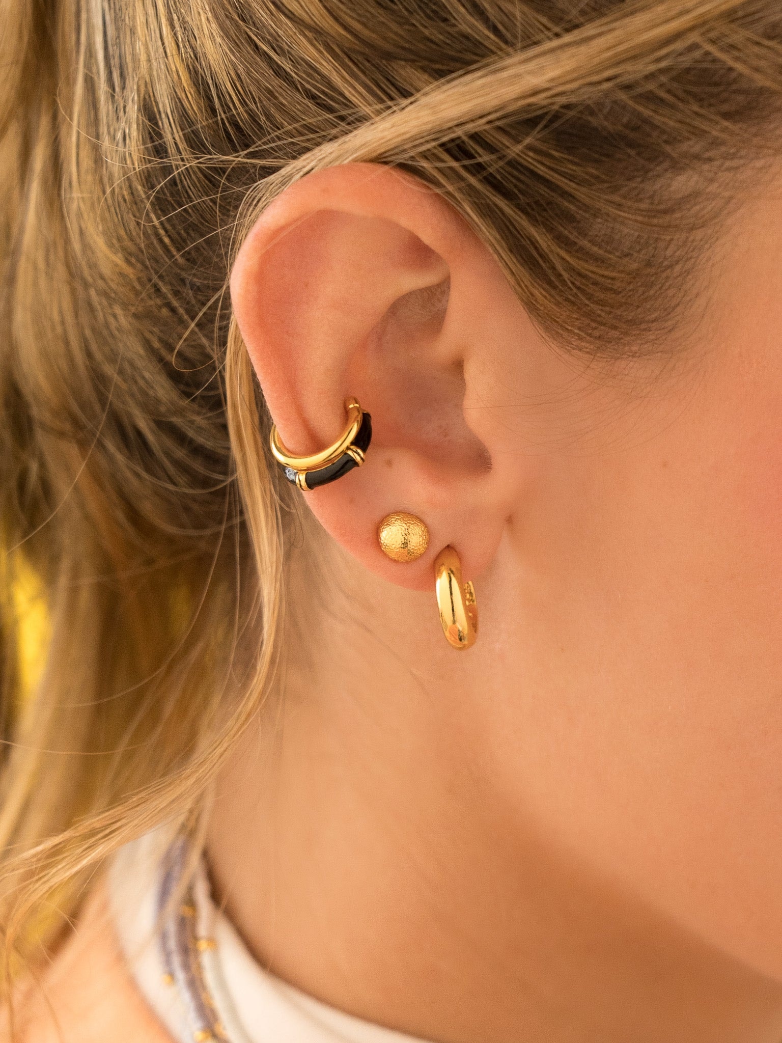 Set X4 Aretes Black - imagen 1