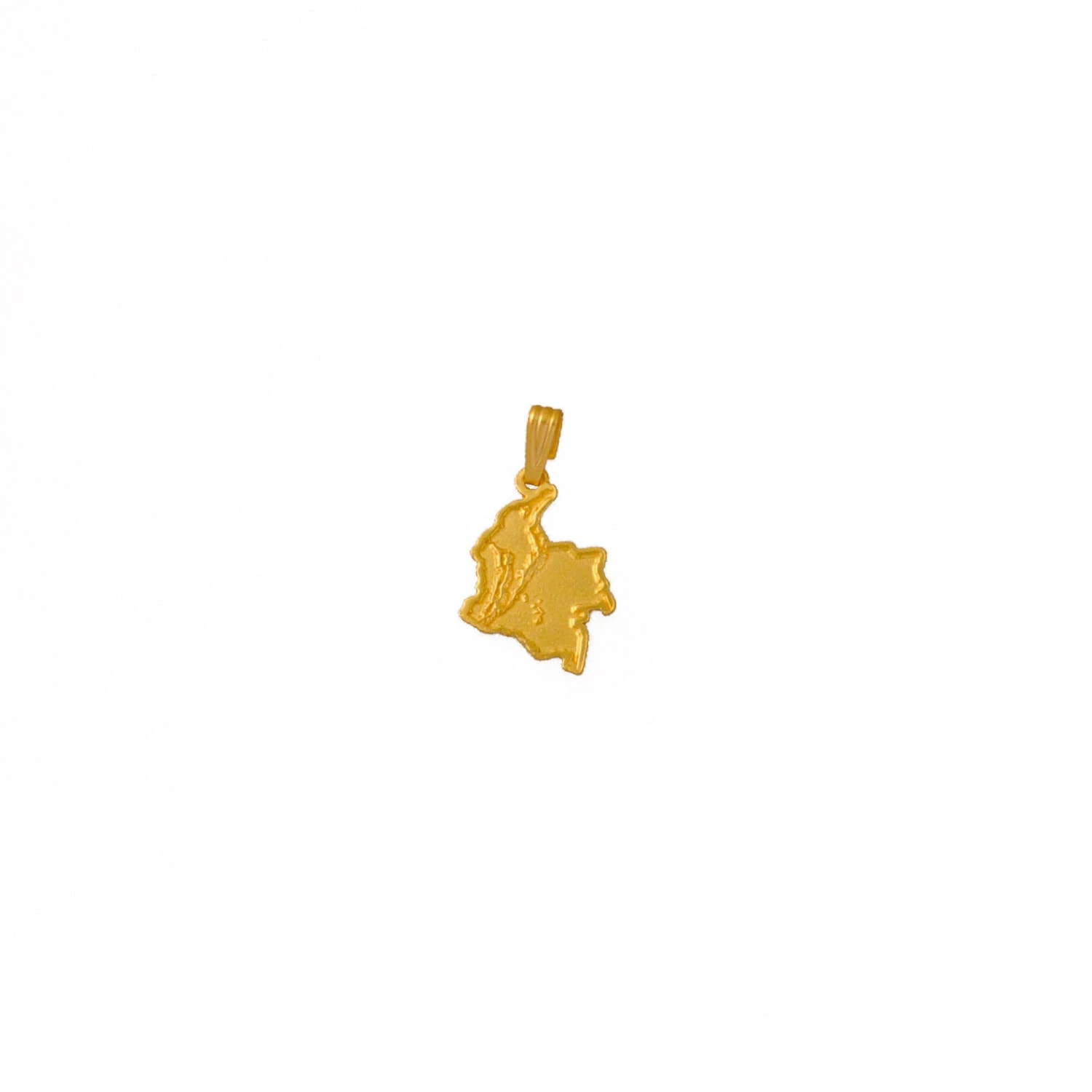 Dije mapa de Colombia con relieve - imagen 1