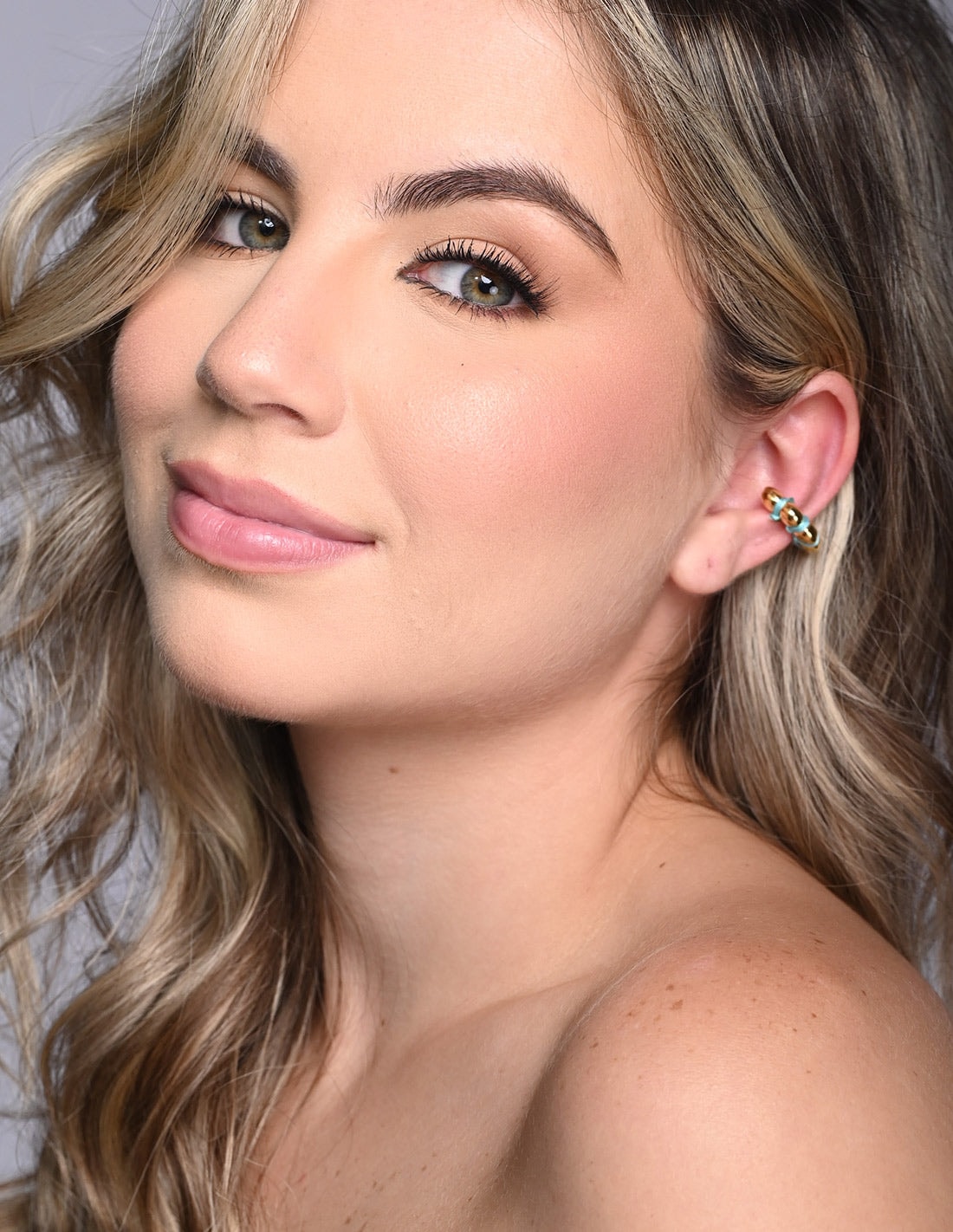 Ear Cuff Cloud Turquoise - imagen 1