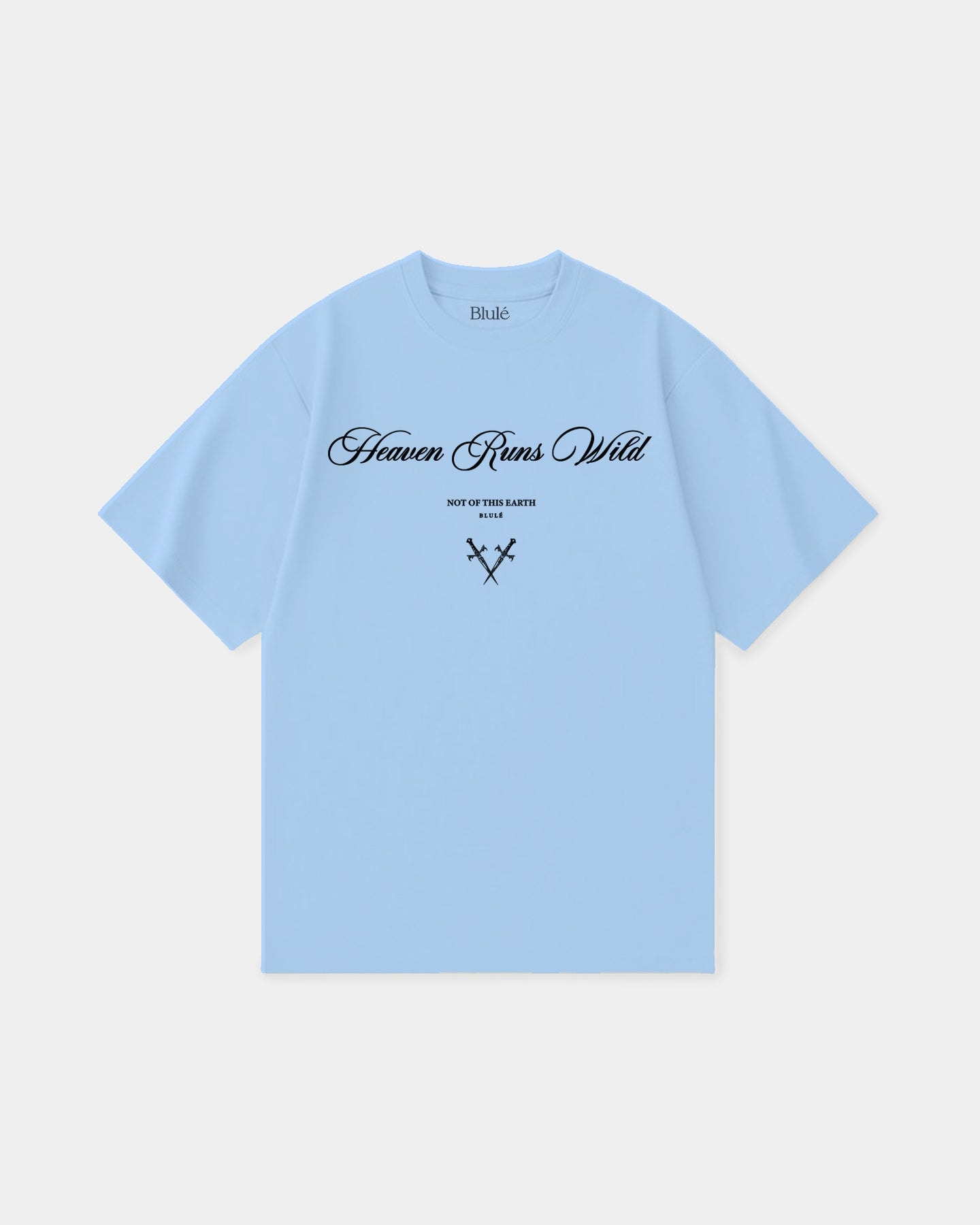 Oversized T Shirt Heaven Runs Wild Sky Blue - imagen 1