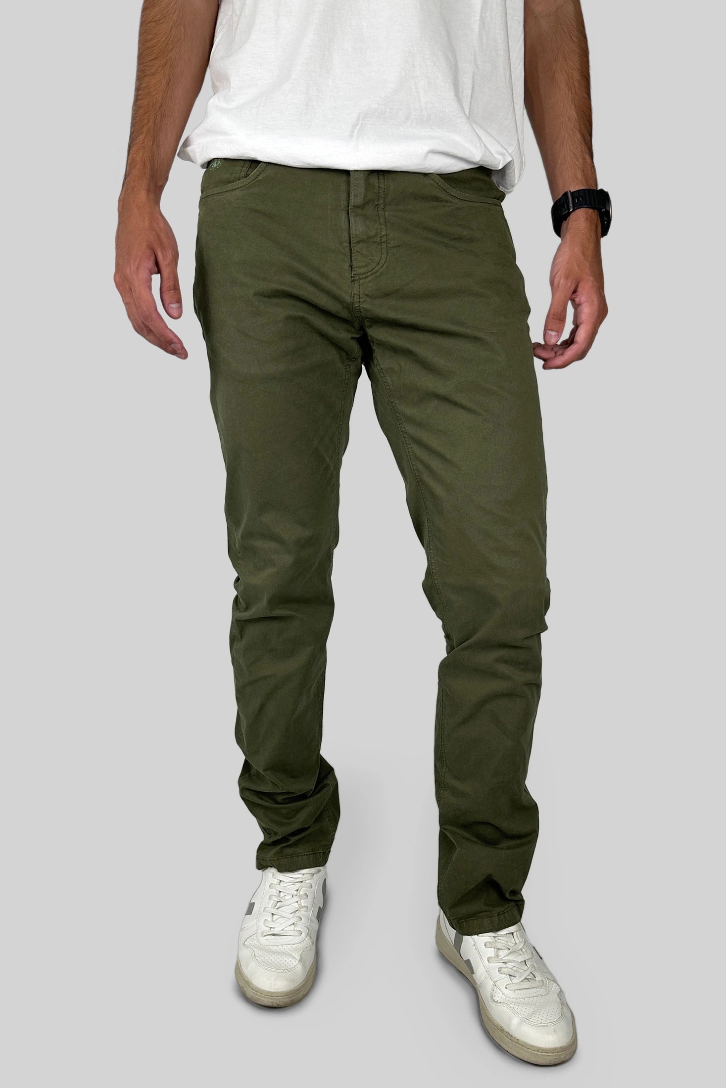 PANTALON 5 BOLSILLOS MILITAR - imagen 1