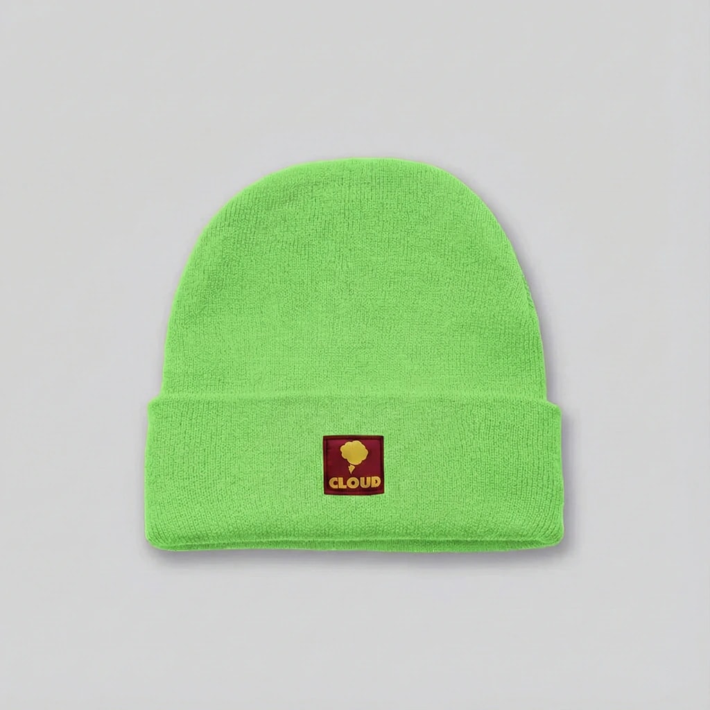 Beanie clásico verde neón - imagen 1