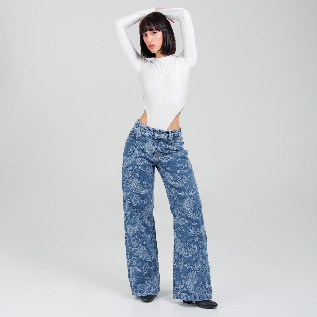 Jean Wide Leg Ax-3108 Rigido - imagen 1