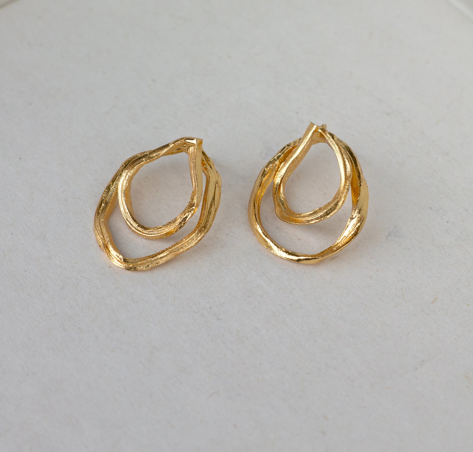 Arete doble aro surco - imagen 1