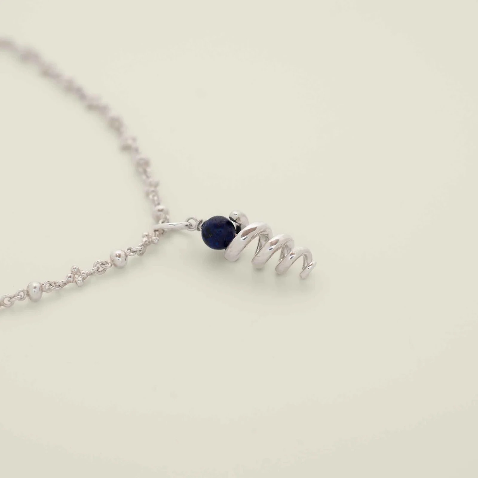 Kundali Pendant Lapis Silver - imagen 1